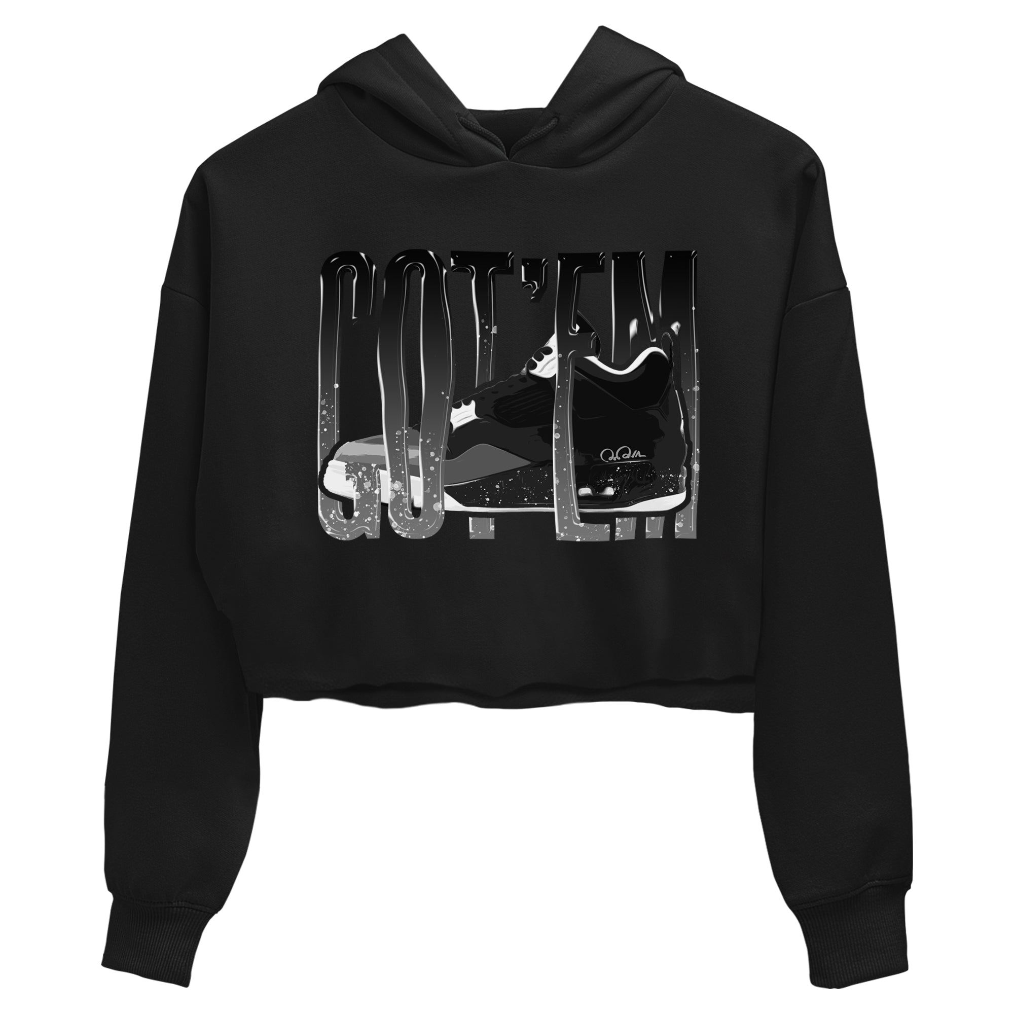 Wiggling Gotem snkmatch Women's Top - Air Jordan 4 Fear