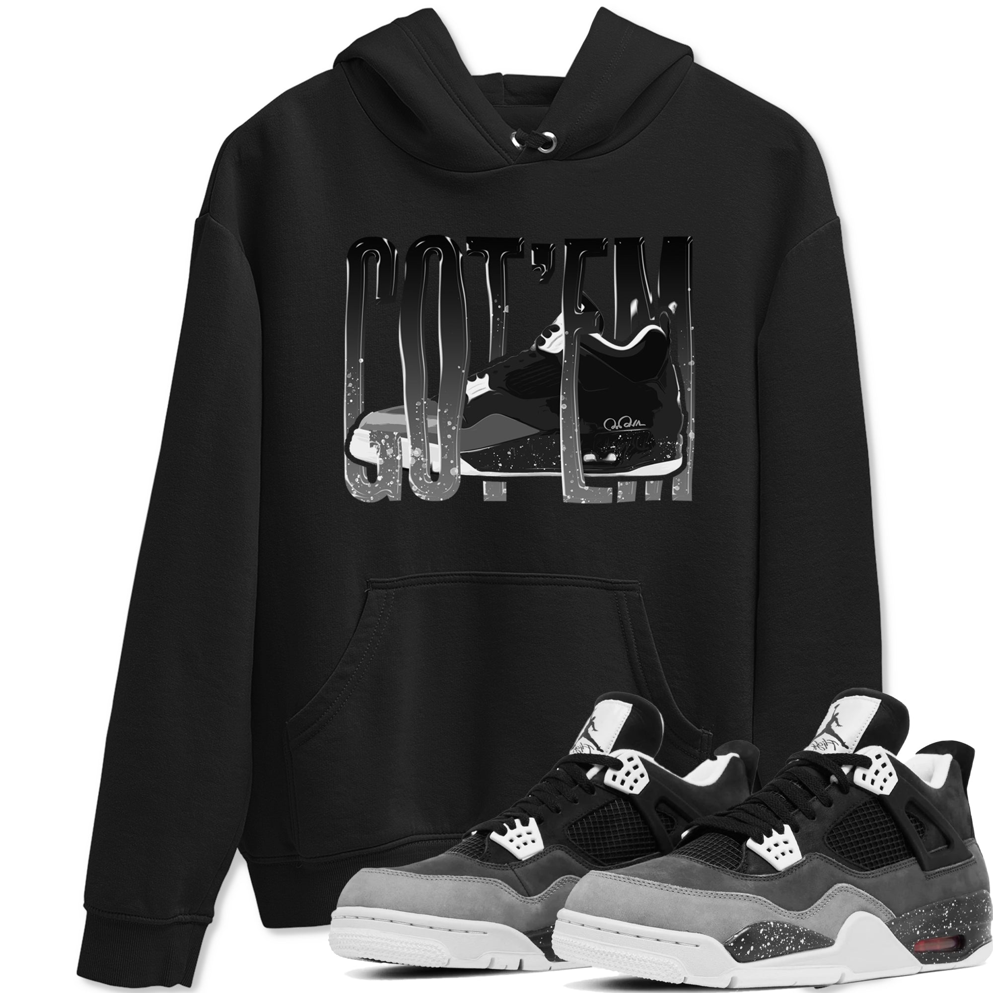 Wiggling Gotem snkmatch Tees - Air Jordan 4 Fear