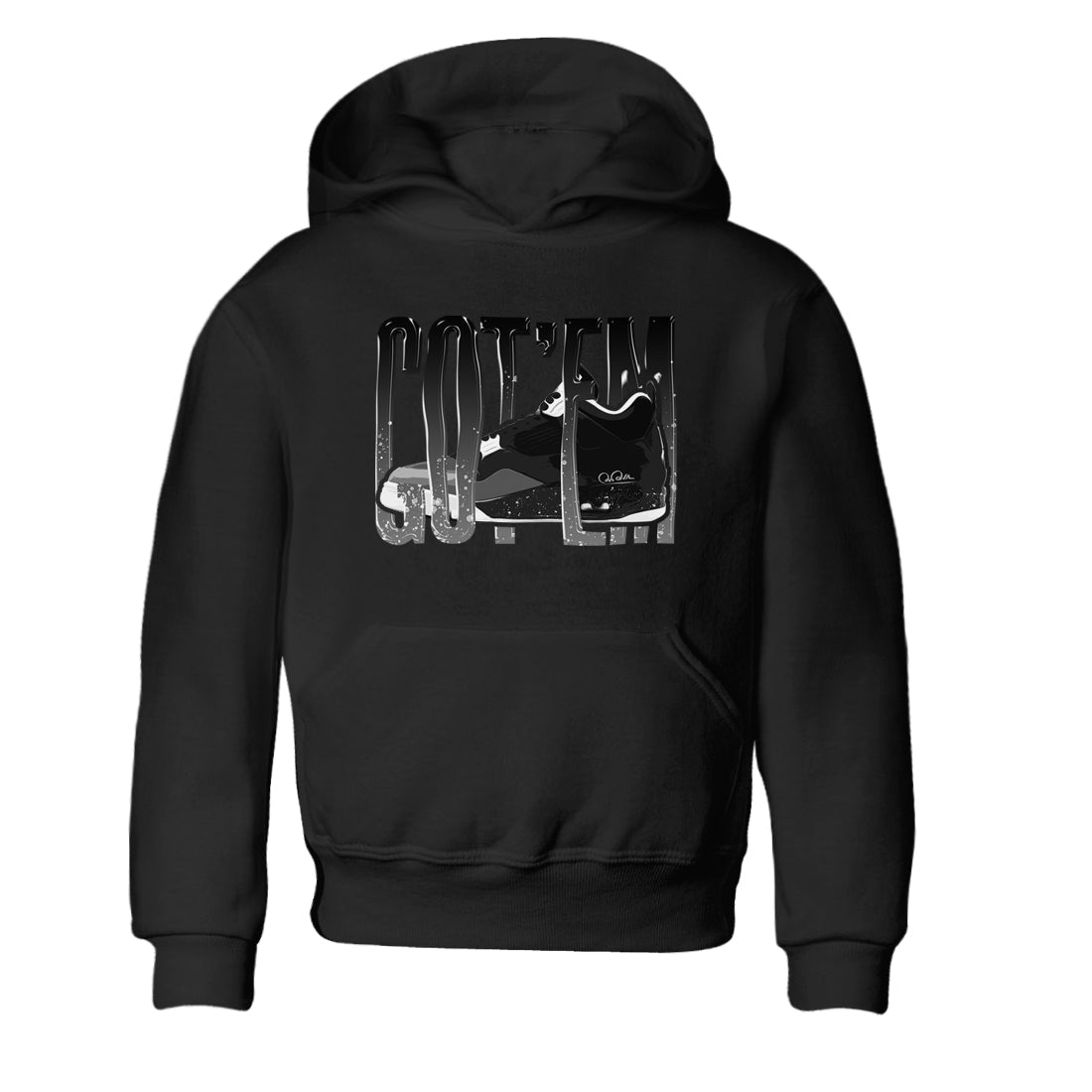 Wiggling Gotem snkmatch Tees Kids - Air Jordan 4 Fear