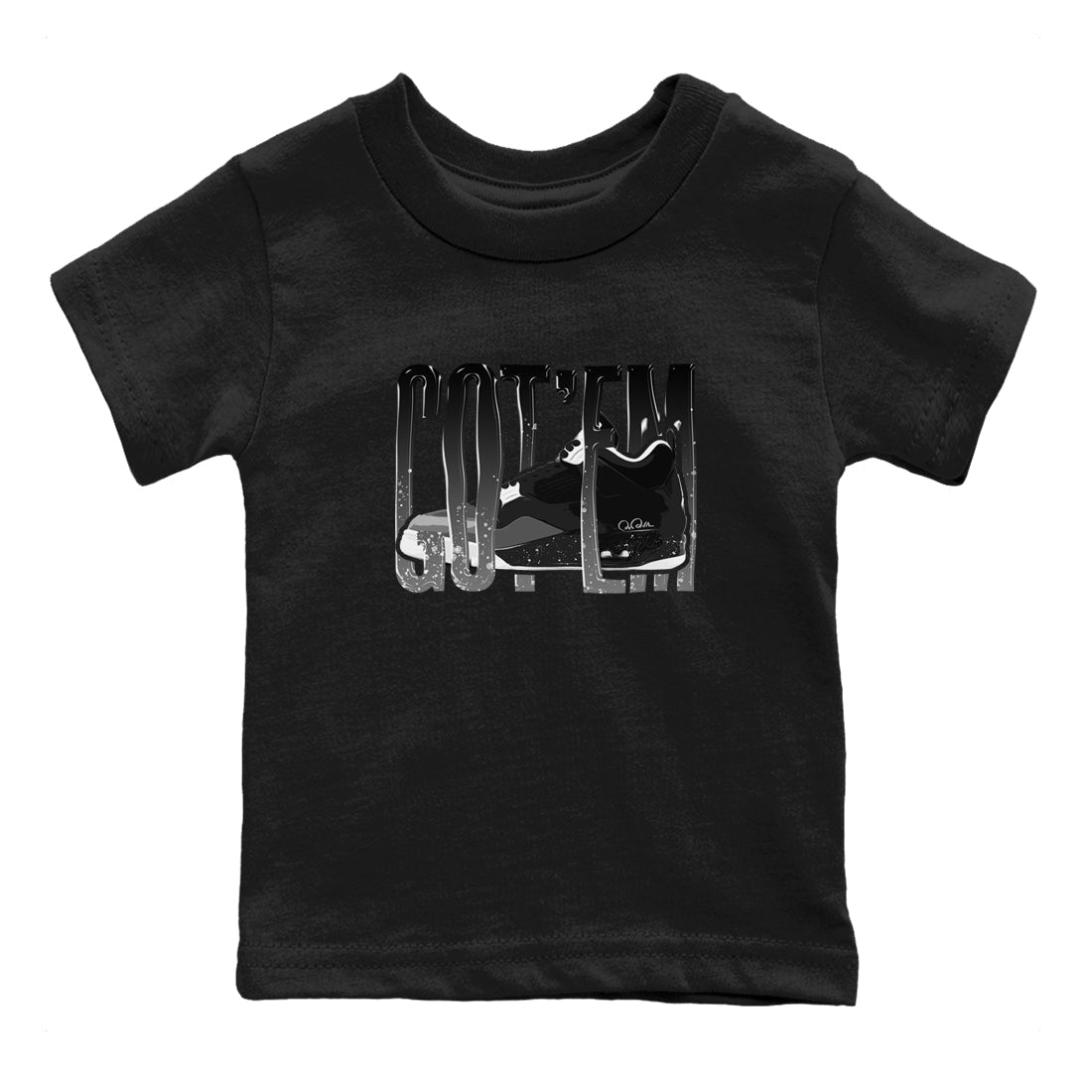 Wiggling Gotem snkmatch Tees Kids - Air Jordan 4 Fear