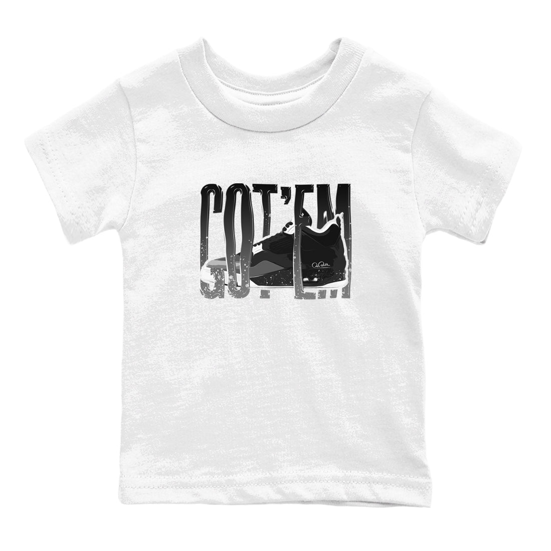 Wiggling Gotem snkmatch Tees Kids - Air Jordan 4 Fear