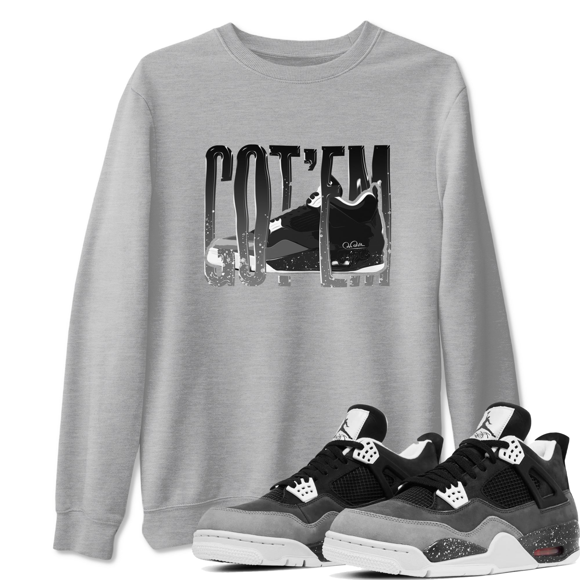 Wiggling Gotem snkmatch Tees - Air Jordan 4 Fear