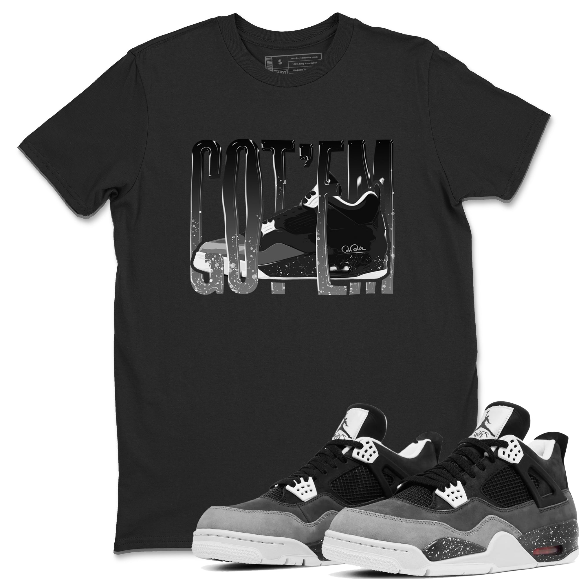 Wiggling Gotem snkmatch Tees - Air Jordan 4 Fear