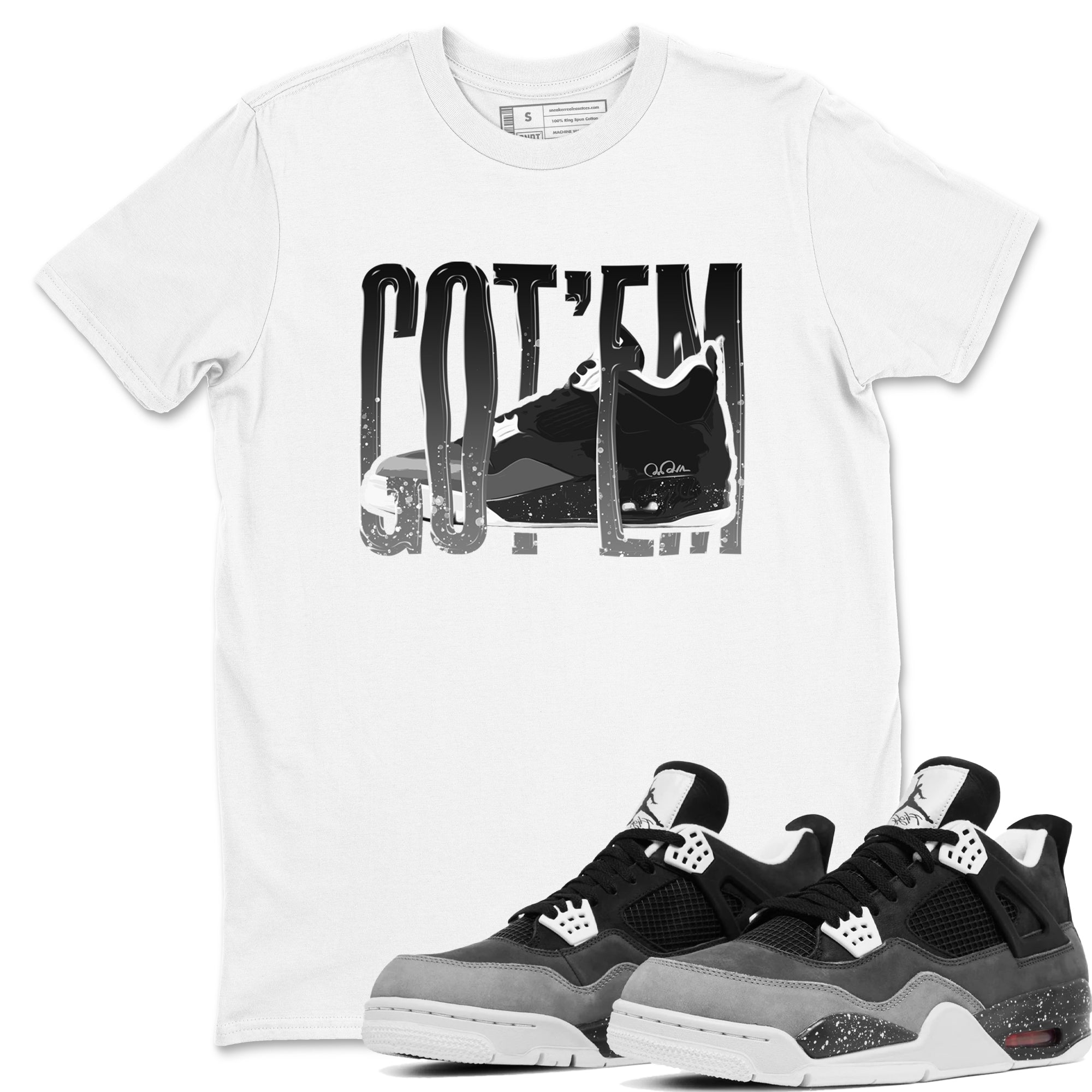 Wiggling Gotem snkmatch Tees - Air Jordan 4 Fear