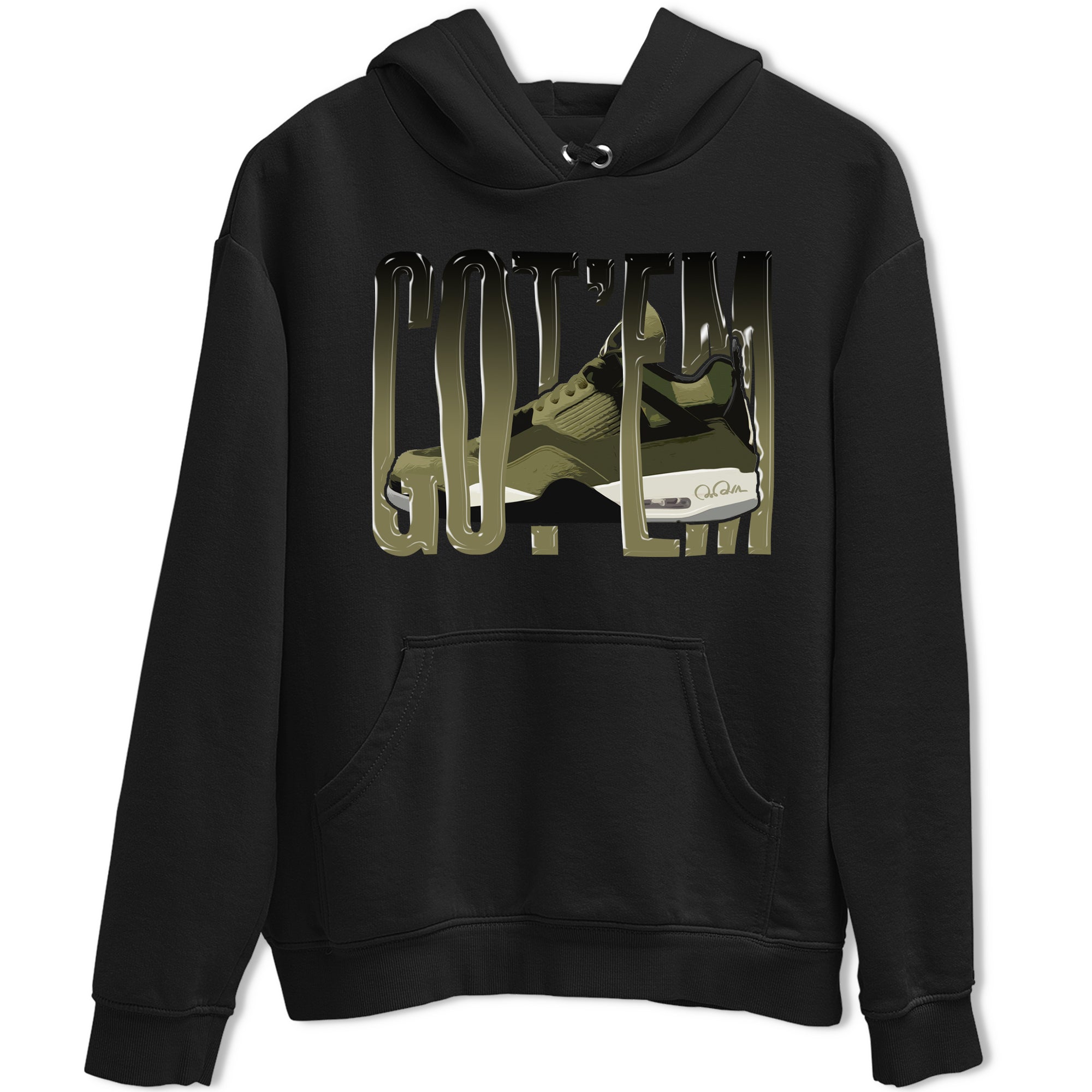 Wiggling Gotem snkmatch Tee - Air Jordan 4 Medium Olive