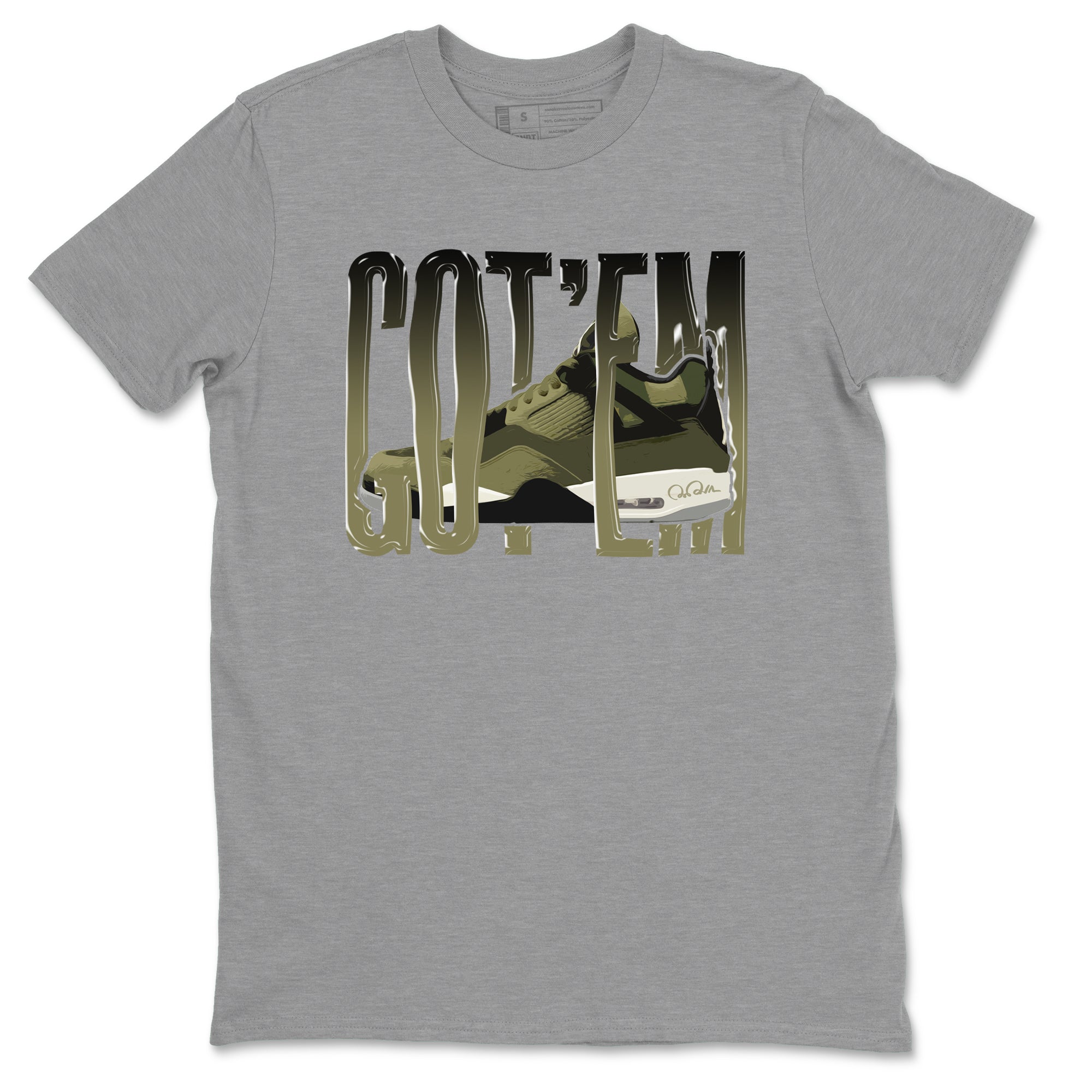 Wiggling Gotem snkmatch Tee - Air Jordan 4 Medium Olive