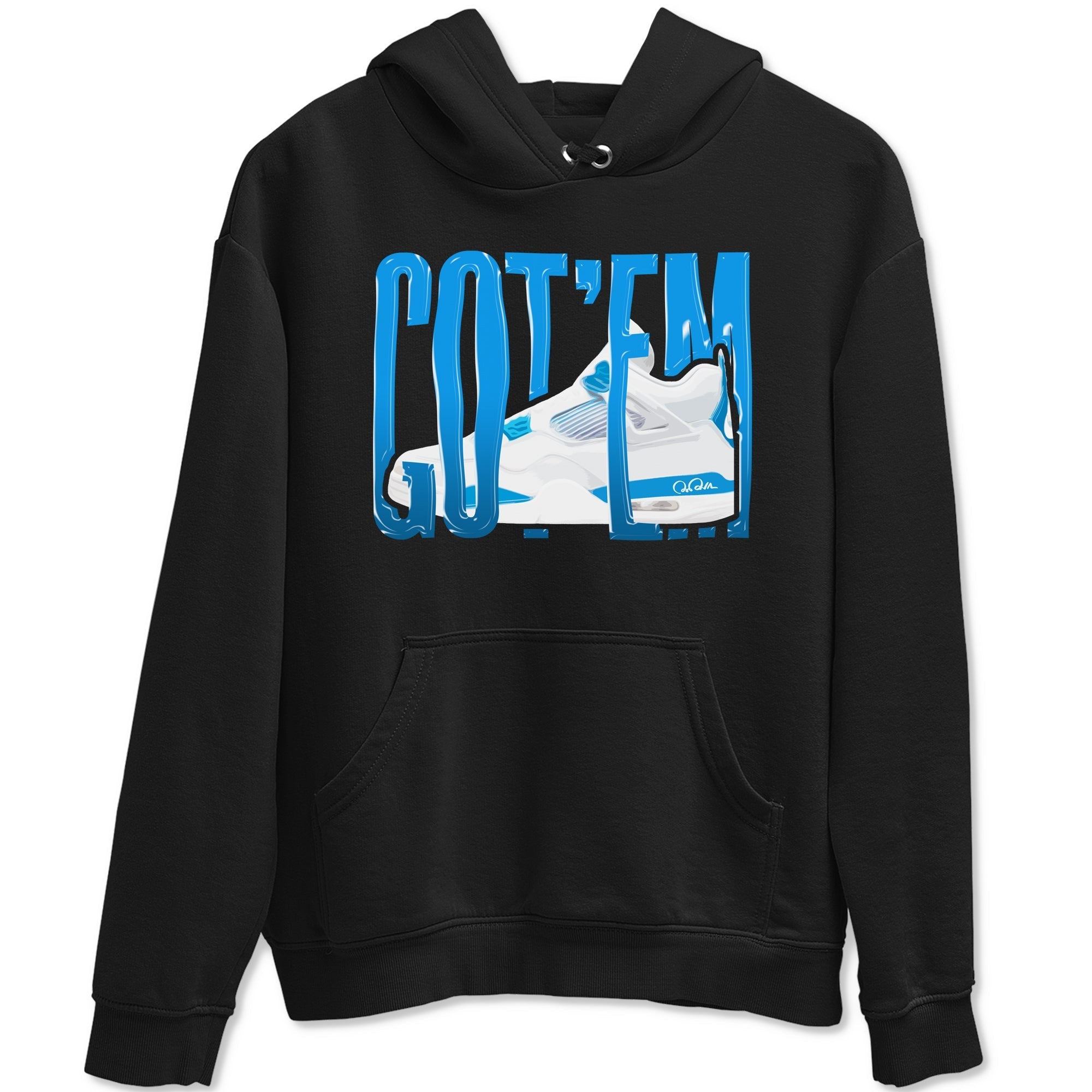Wiggling Gotem snkmatch Tees - Air Jordan 4 Military Blue