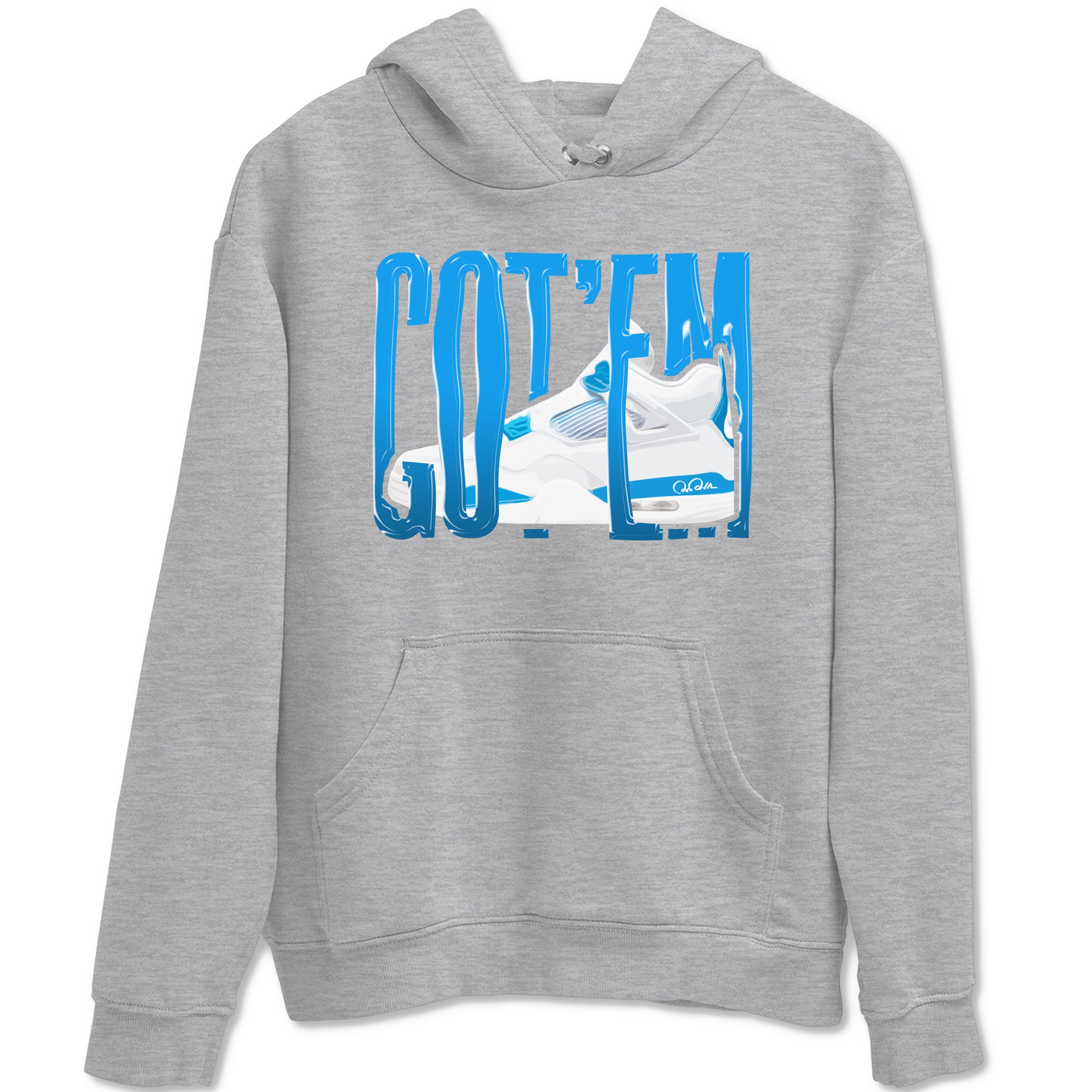Wiggling Gotem snkmatch Tees - Air Jordan 4 Military Blue