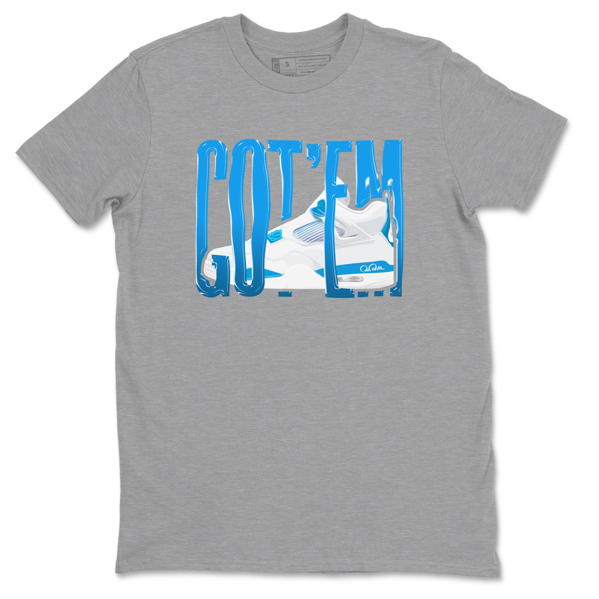 Wiggling Gotem snkmatch Tees - Air Jordan 4 Military Blue