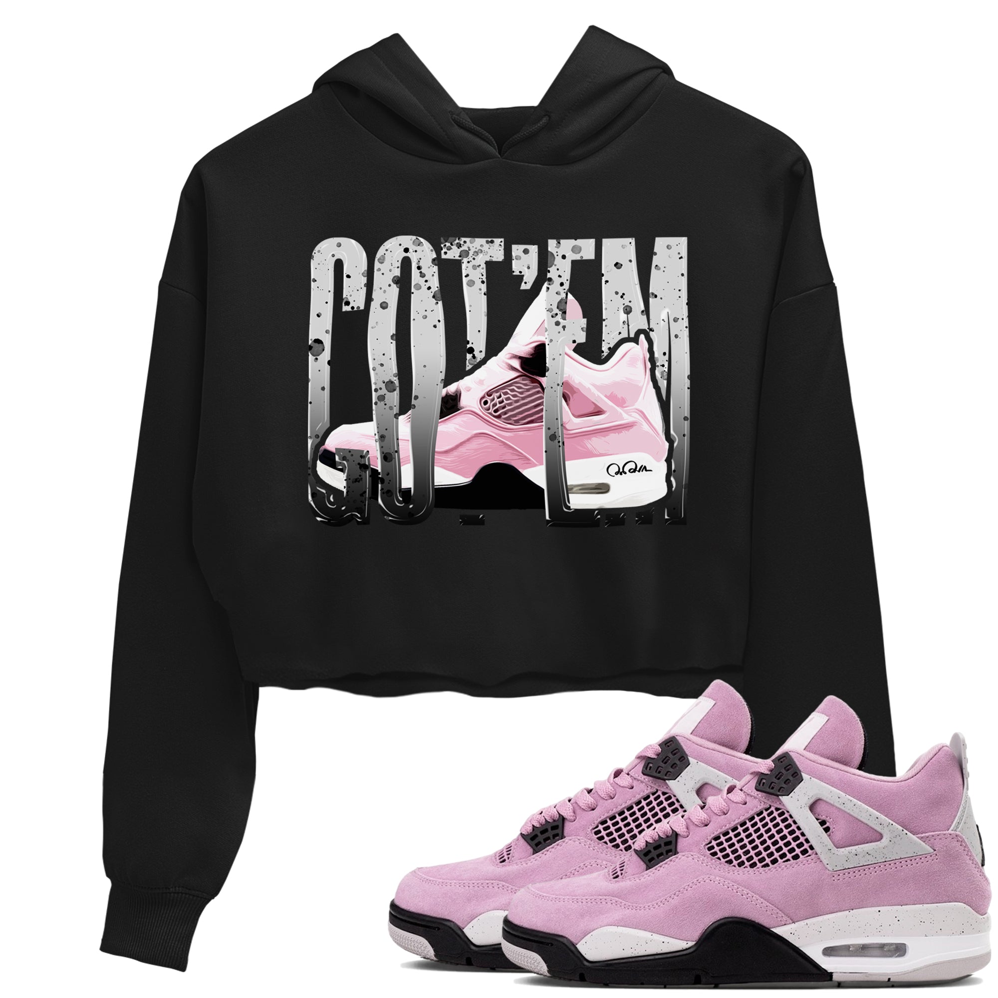 Wiggling Gotem snkmatch Women's Top - Air Jordan 4 Orchid