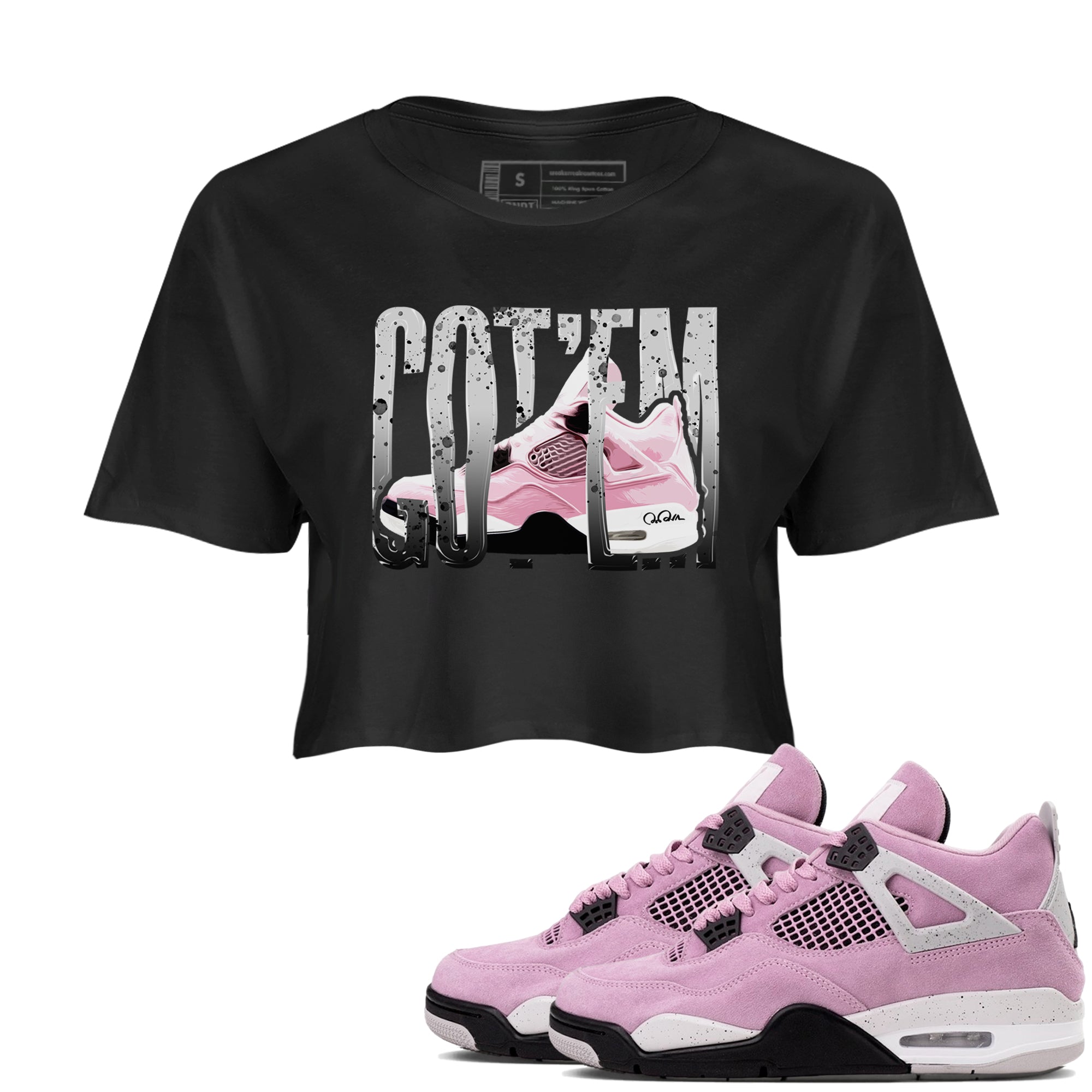 Wiggling Gotem snkmatch Women's Top - Air Jordan 4 Orchid