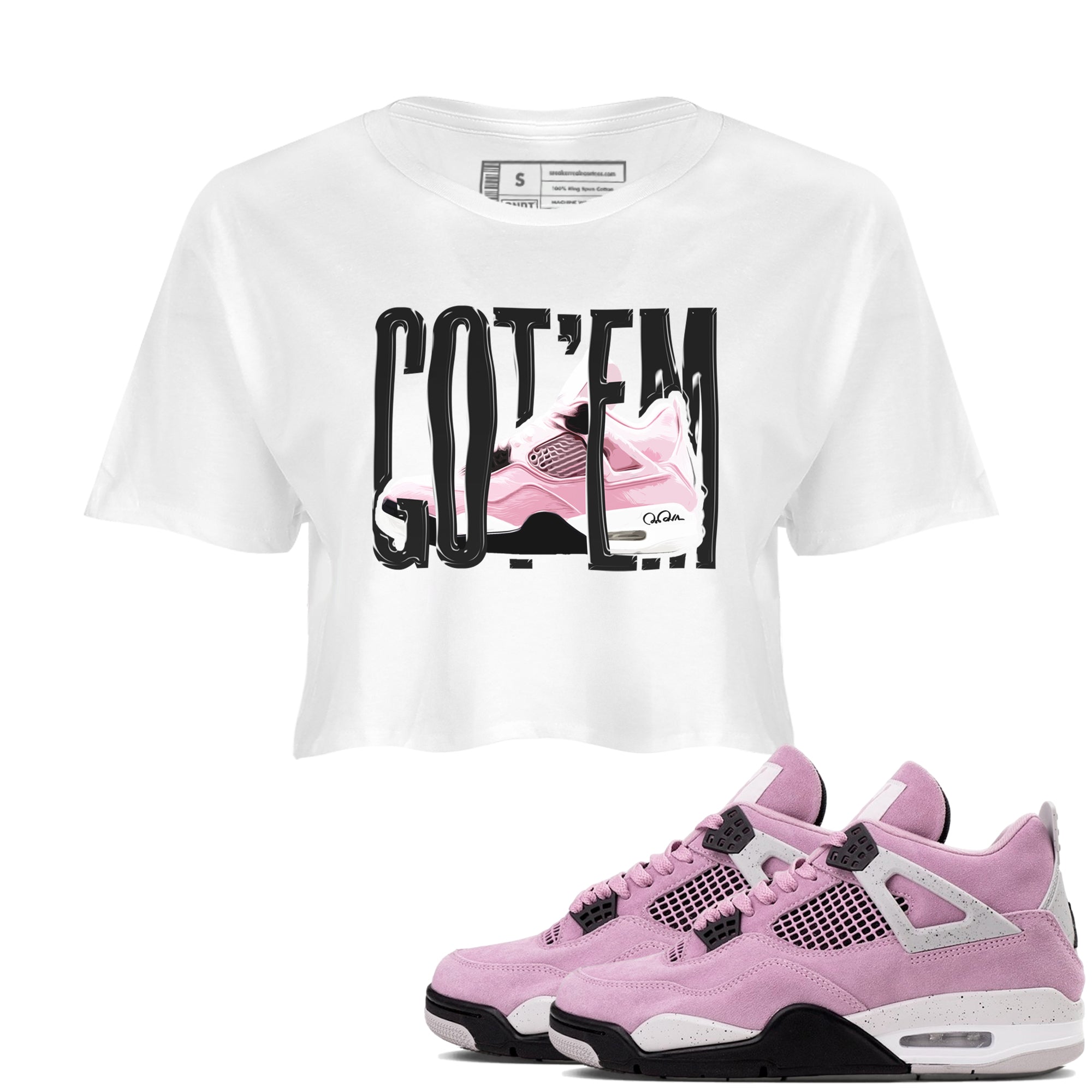 Wiggling Gotem snkmatch Women's Top - Air Jordan 4 Orchid
