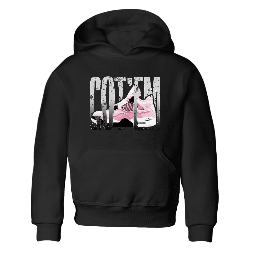 Wiggling Gotem snkmatch Tees Kids - Air Jordan 4 Orchid
