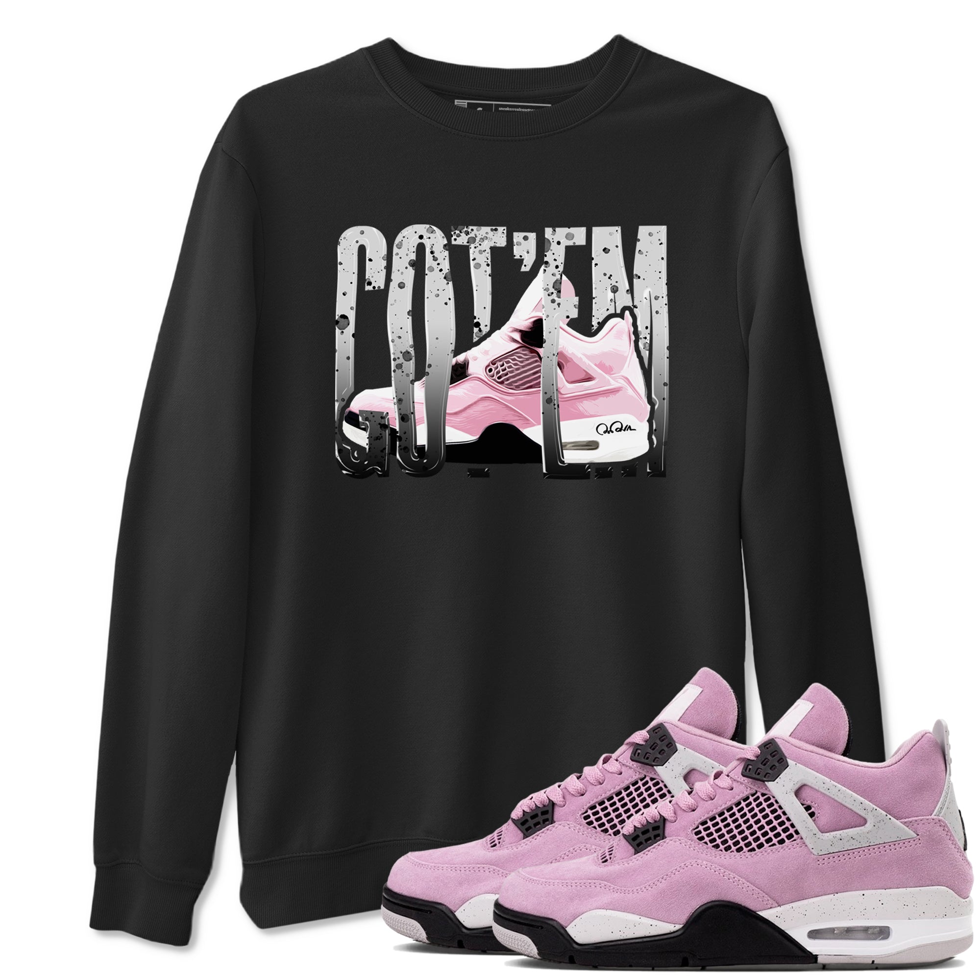 Wiggling Gotem snkmatch Tees - Air Jordan 4 Orchid