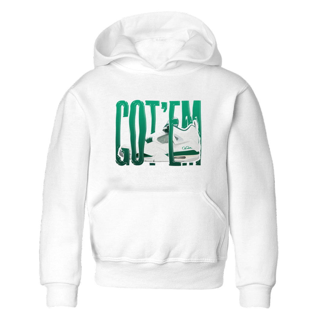 Wiggling Gotem snkmatch Tees Kids - Air Jordan 4 Oxidized Green