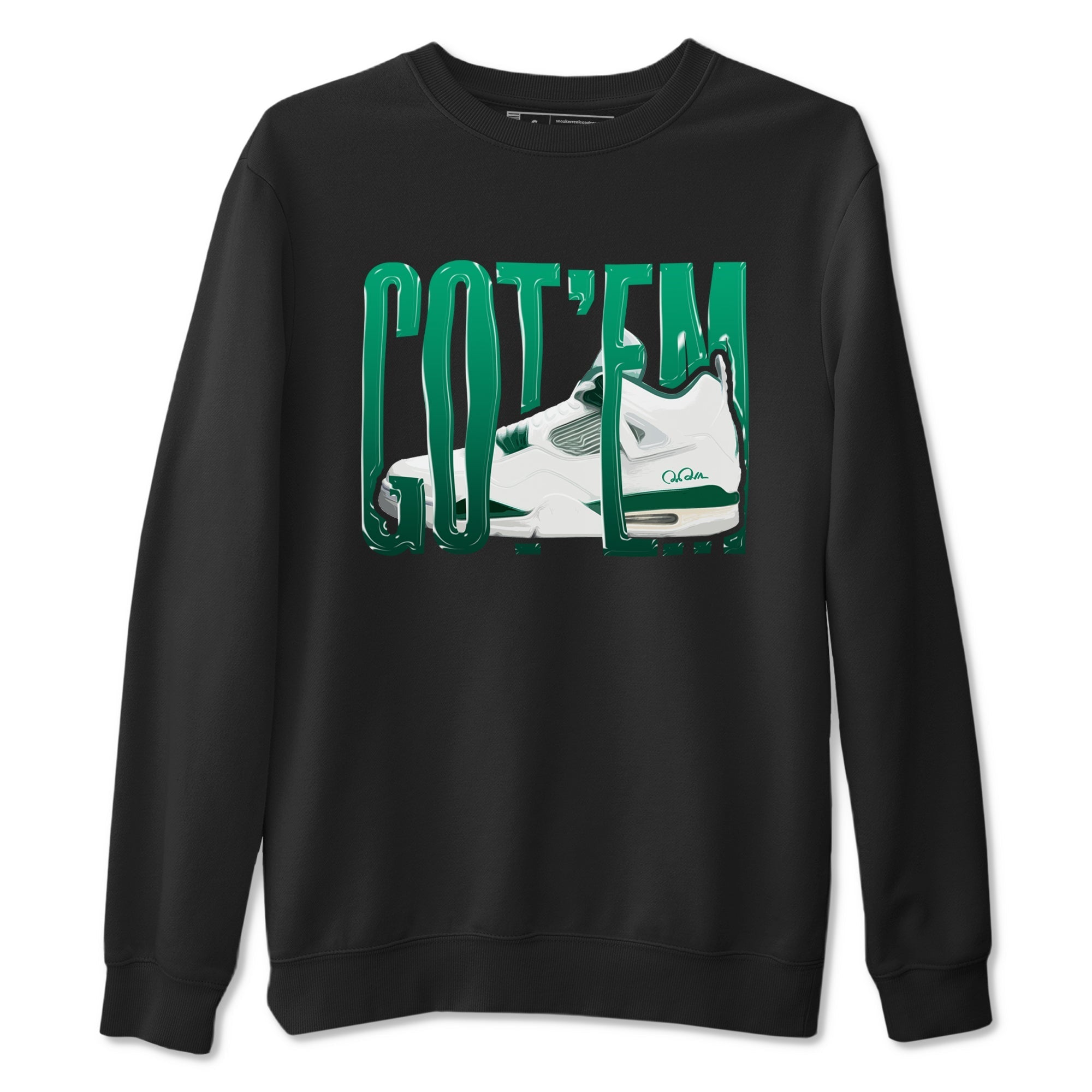 Wiggling Gotem snkmatch Tees - Air Jordan 4 Oxidized Green
