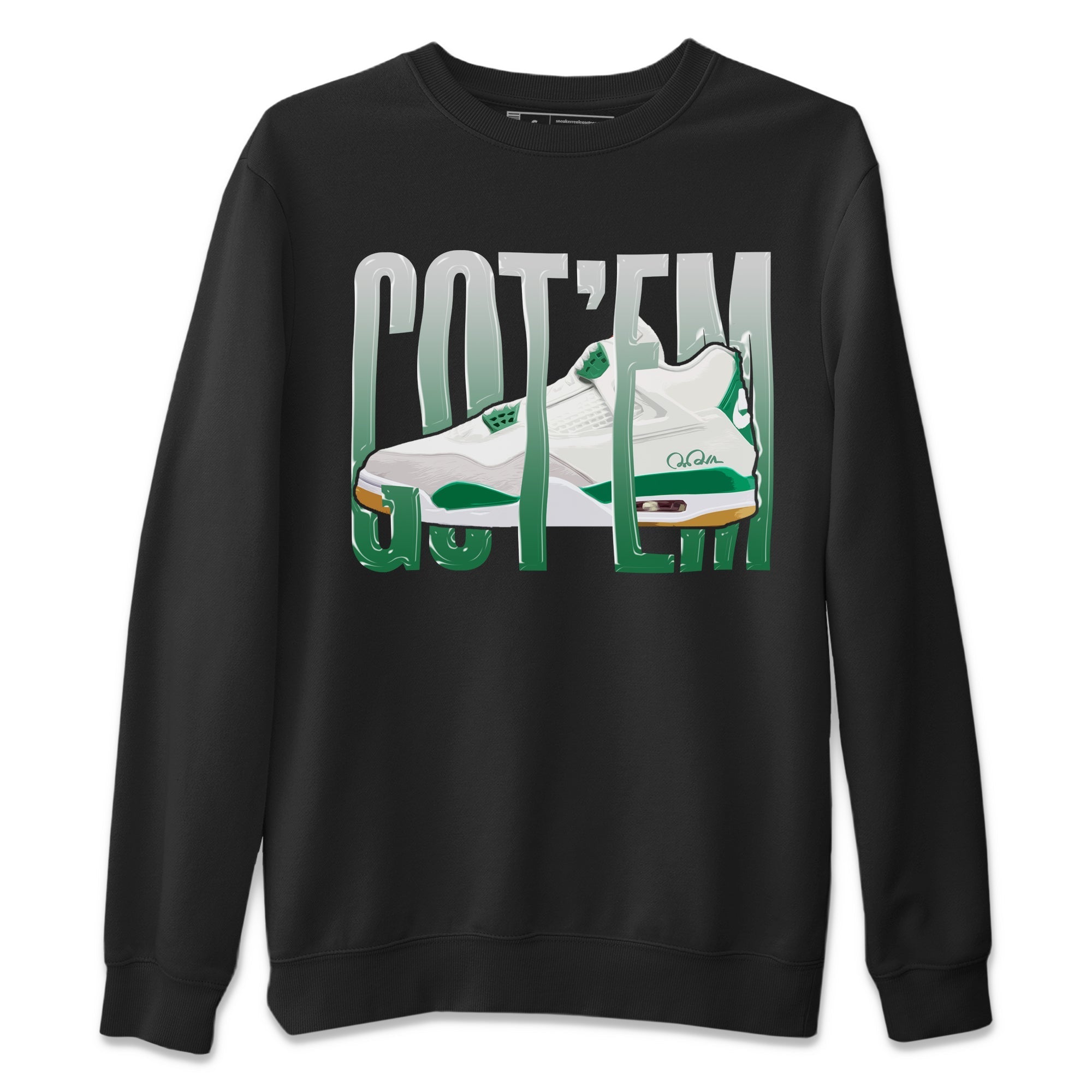 Wiggling Gotem Unisex Tops - Air Jordan 4 Pine Green