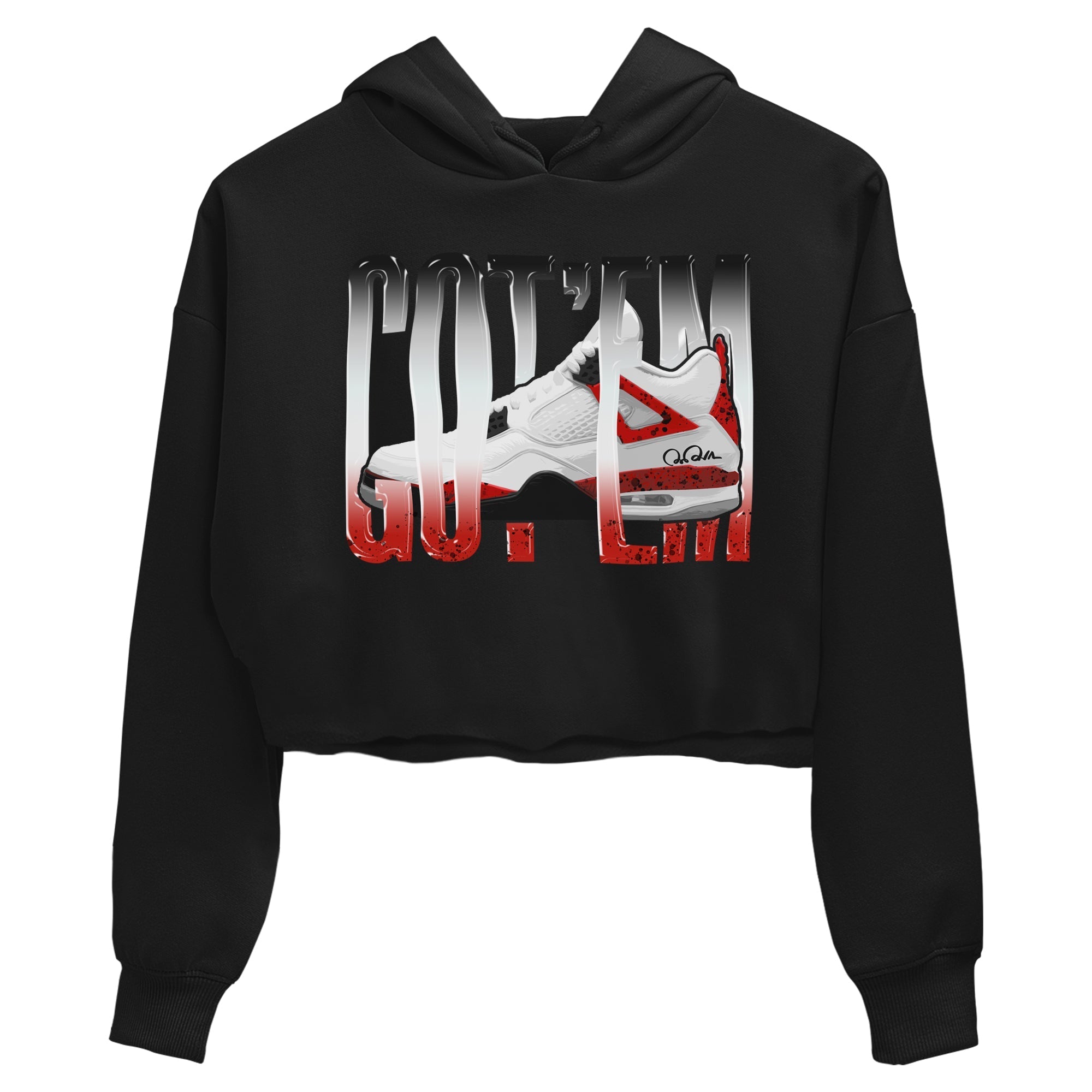Wiggling Gotem Women's Tops - Air Jordan 4 Red Cement