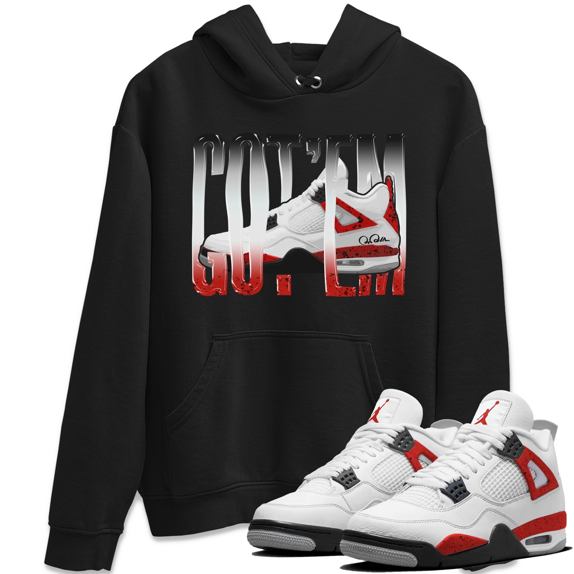 Wiggling Gotem Unisex Tops - Air Jordan 4 Red Cement