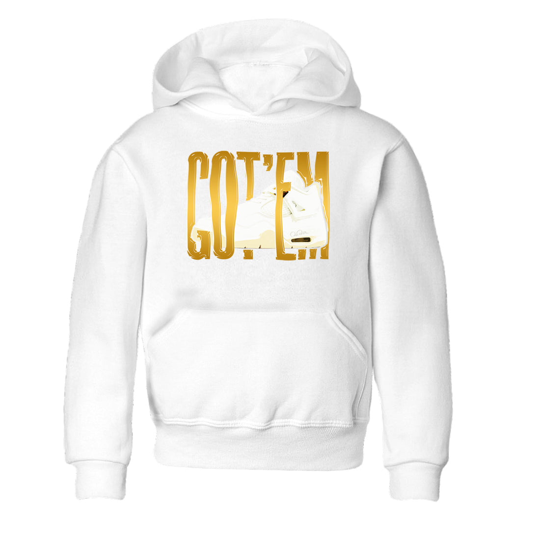 Wiggling Gotem snkmatch Tees Kids - Air Jordan 4 Sail 2024