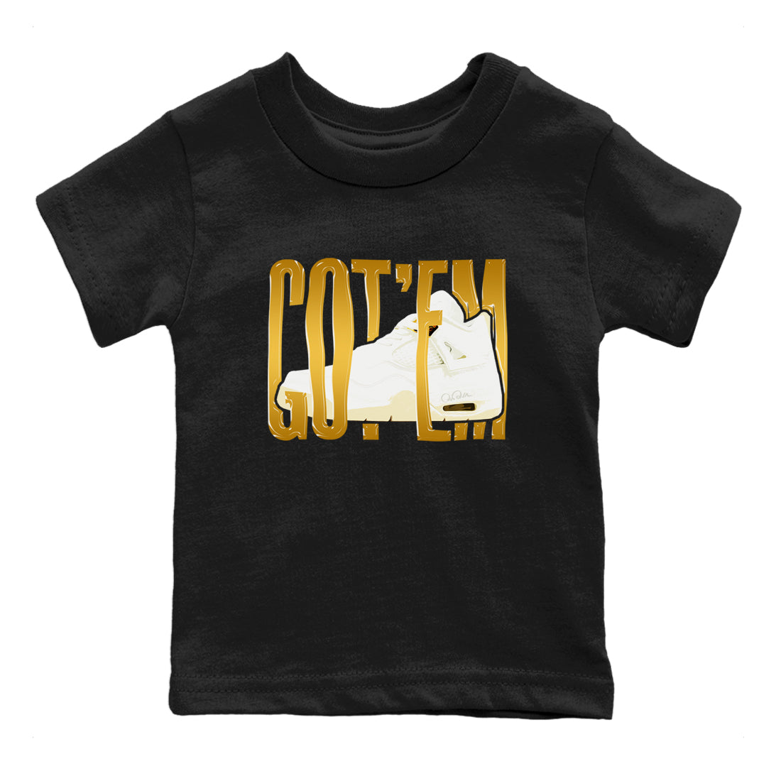 Wiggling Gotem snkmatch Tees Kids - Air Jordan 4 Sail 2024