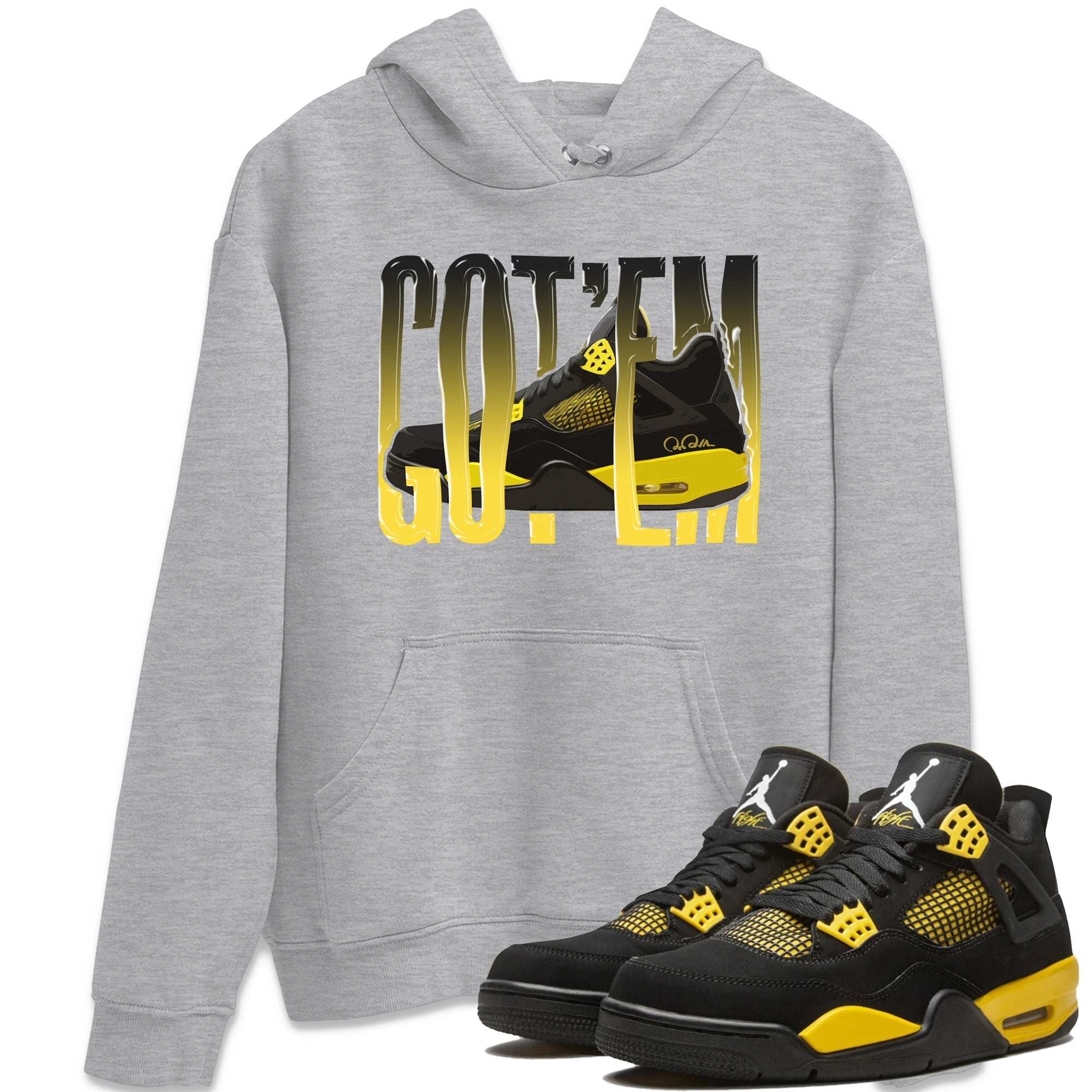 Wiggling gotem Unisex Tops - Air Jordan 4 Thunder