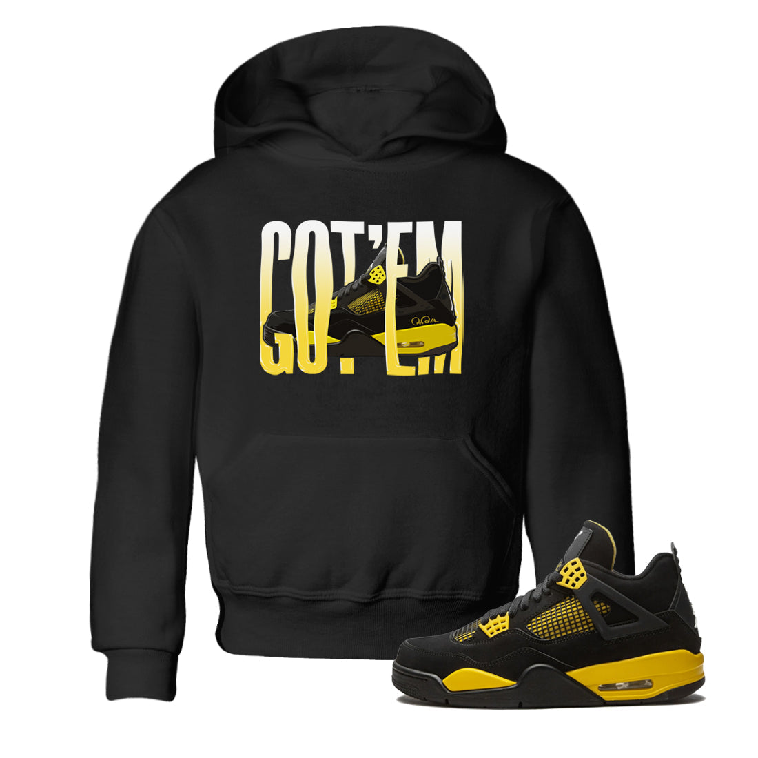 Wiggling gotem Kids Tops - Air Jordan 4 Thunder