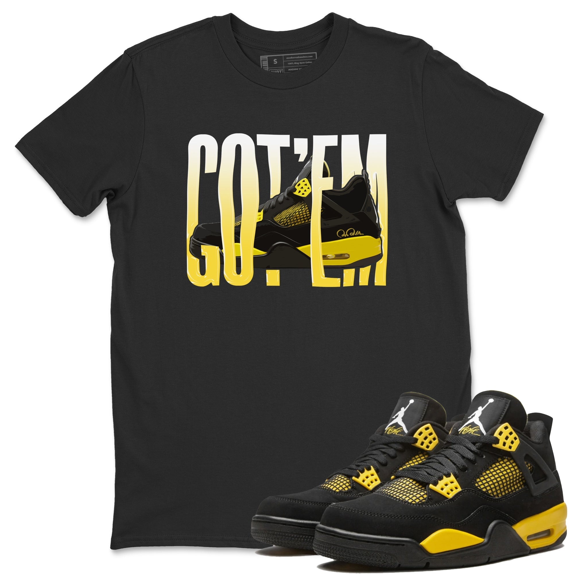 Wiggling gotem Unisex Tops - Air Jordan 4 Thunder