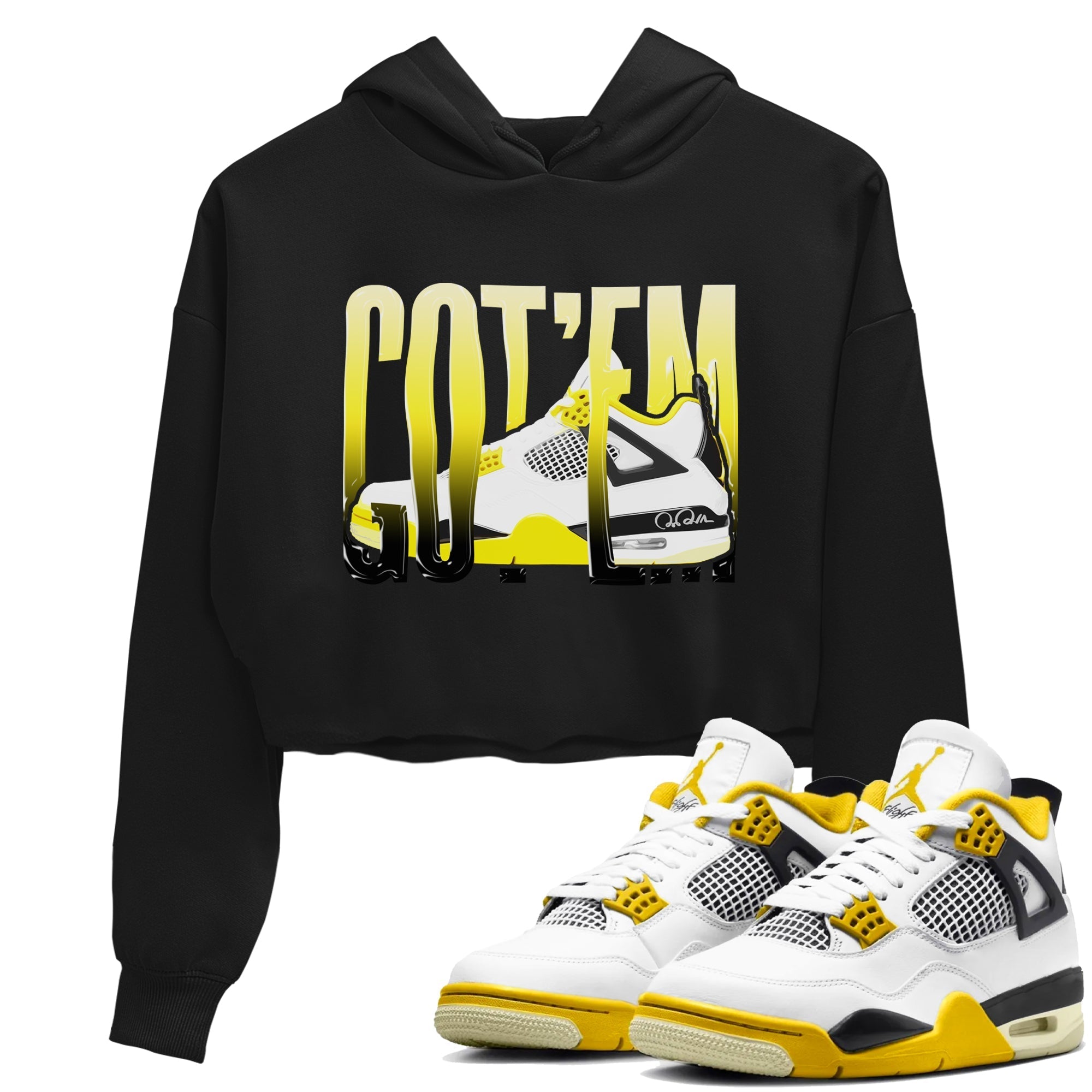 Wiggling Gotem snkmatch Women's Top - Air Jordan 4 Vivid Sulfur