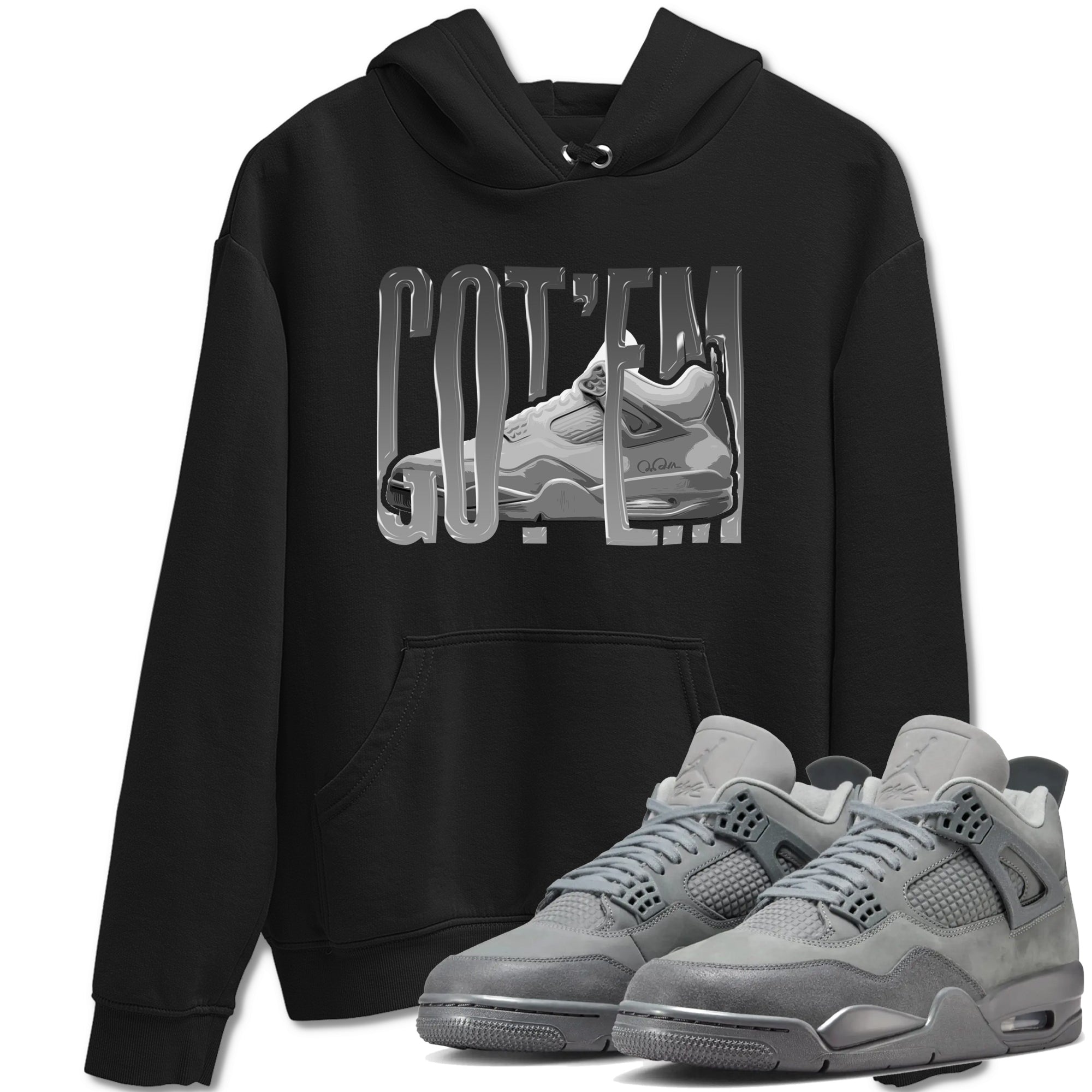 Wiggling Gotem snkmatch Tees - Air Jordan 4 Wet Cement