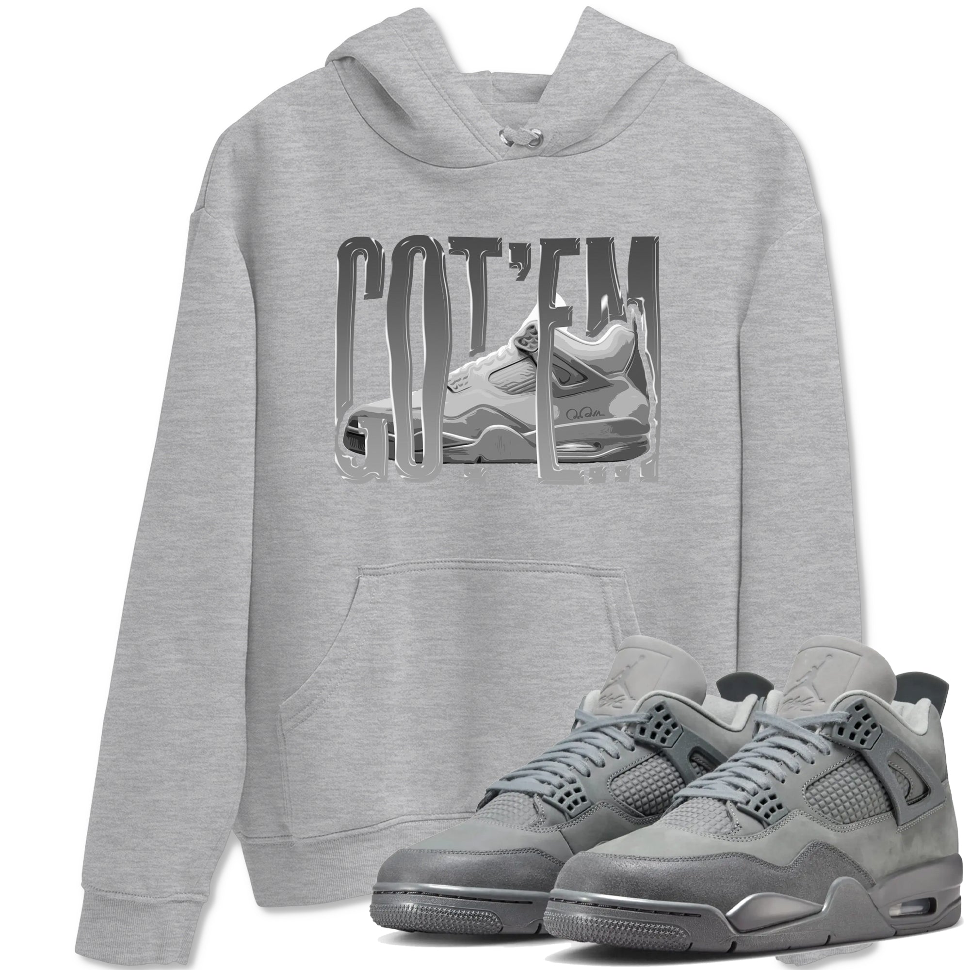 Wiggling Gotem snkmatch Tees - Air Jordan 4 Wet Cement