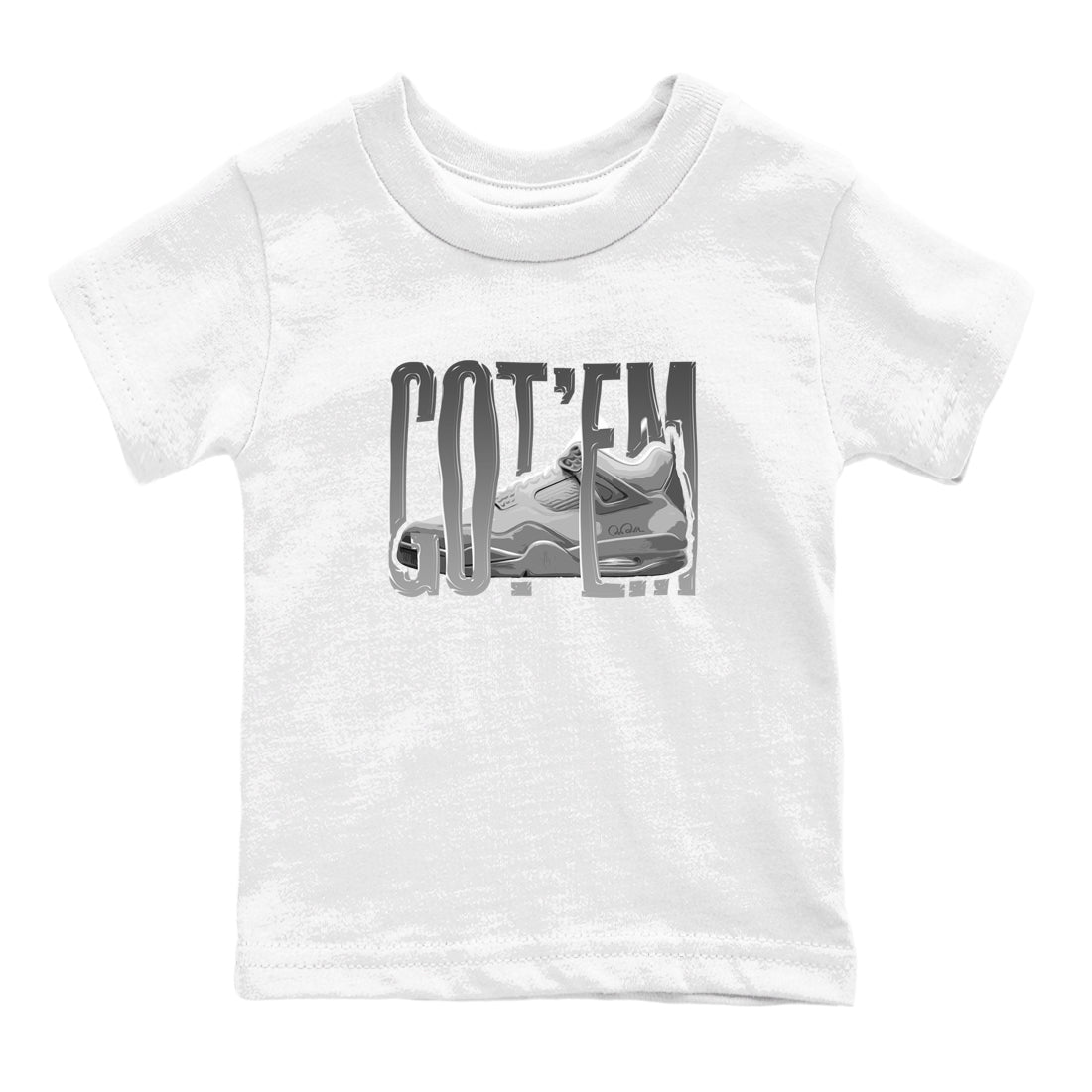 Wiggling Gotem snkmatch Tees Kids - Air Jordan 4 Wet Cement