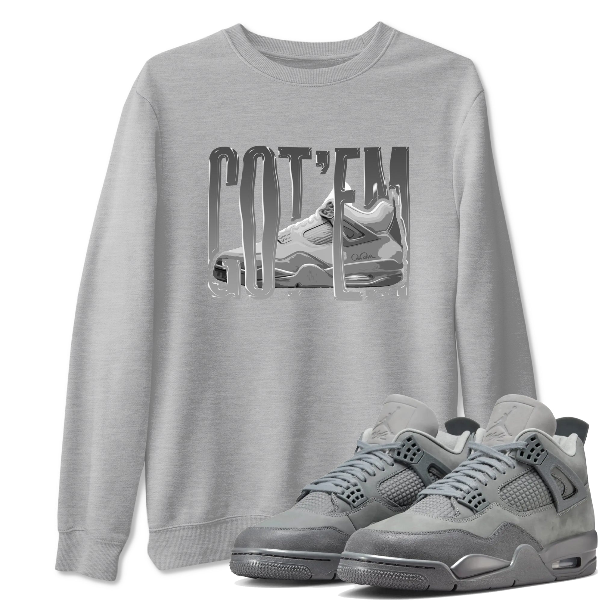 Wiggling Gotem snkmatch Tees - Air Jordan 4 Wet Cement