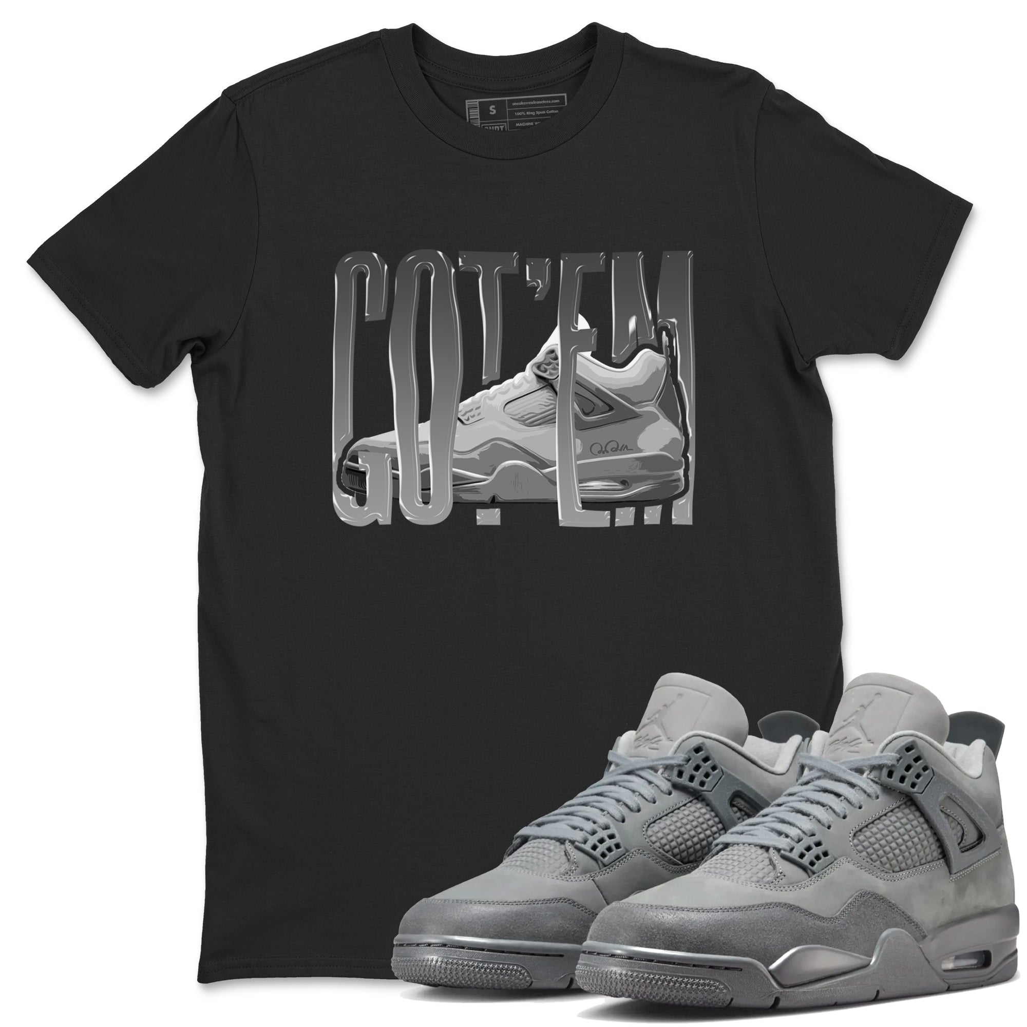 Wiggling Gotem snkmatch Tees - Air Jordan 4 Wet Cement