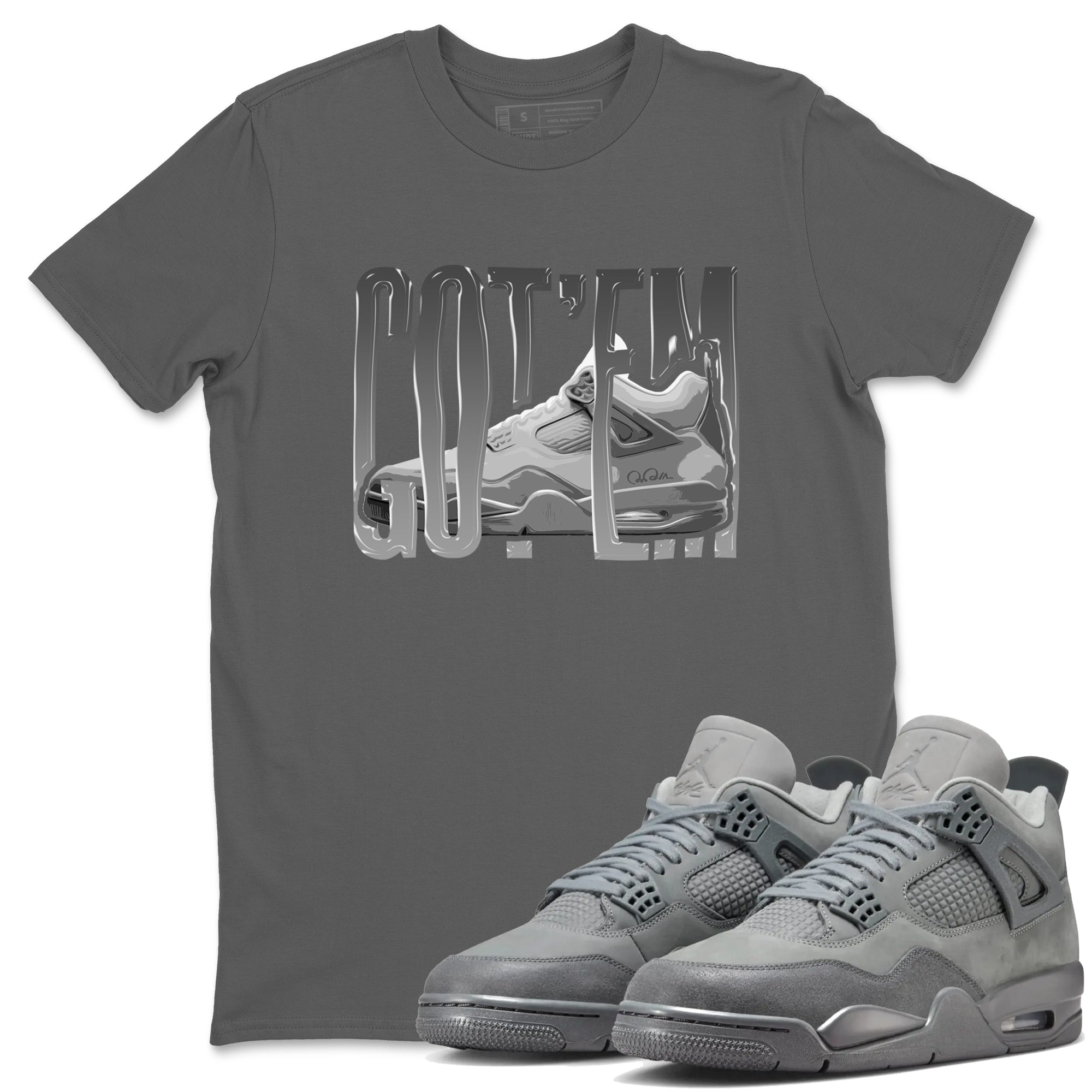 Wiggling Gotem snkmatch Tees - Air Jordan 4 Wet Cement