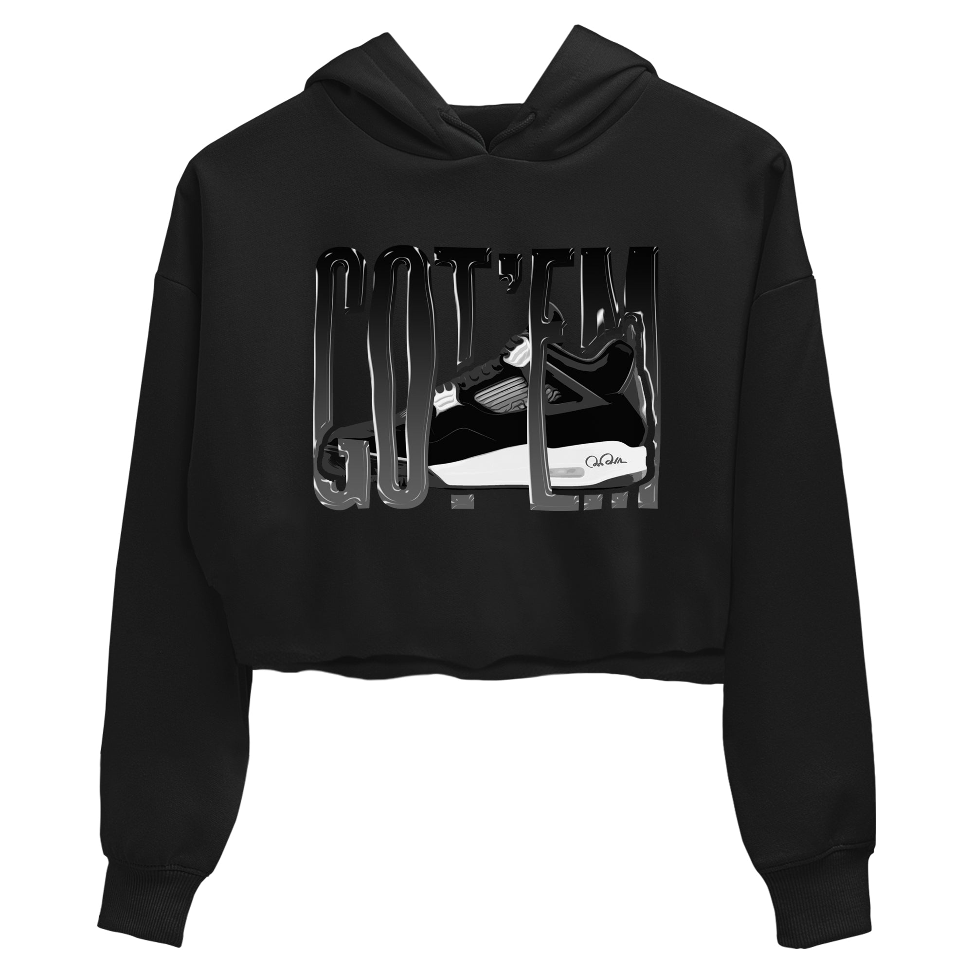 Wiggling Gotem snkmatch Women's Top - Air Jordan 4 White Thunder