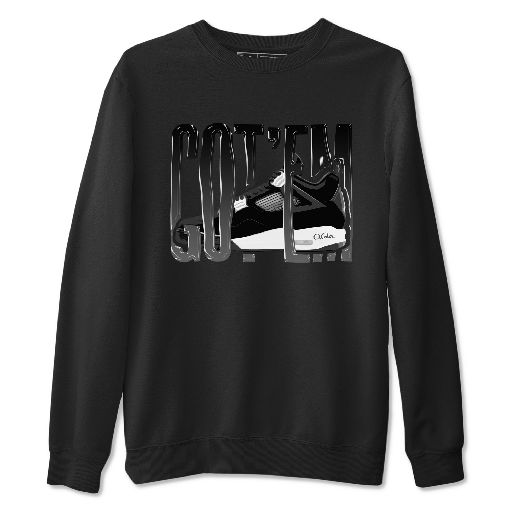 Wiggling Gotem snkmatch Tees - Air Jordan 4 White Thunder