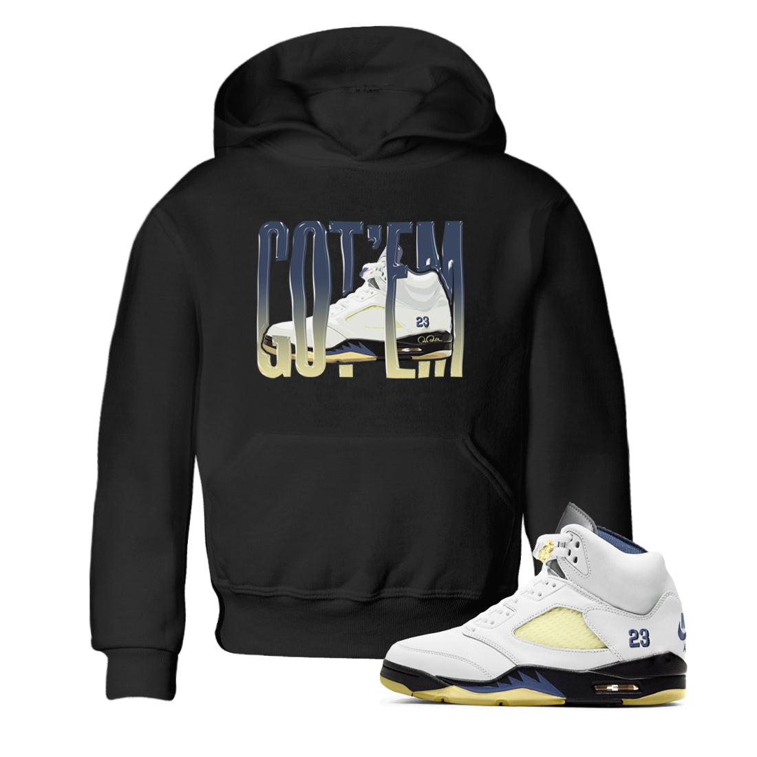 Wiggling Gotem snkmatch Tee Kids - Air Jordan 5 A Ma Maniere x Photon Dust