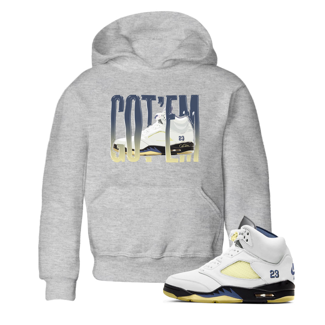 Wiggling Gotem snkmatch Tee Kids - Air Jordan 5 A Ma Maniere x Photon Dust
