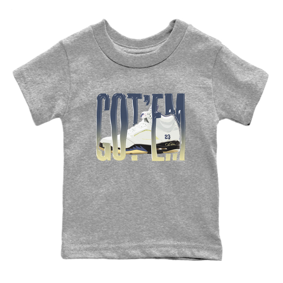 Wiggling Gotem snkmatch Tee Kids - Air Jordan 5 A Ma Maniere x Photon Dust