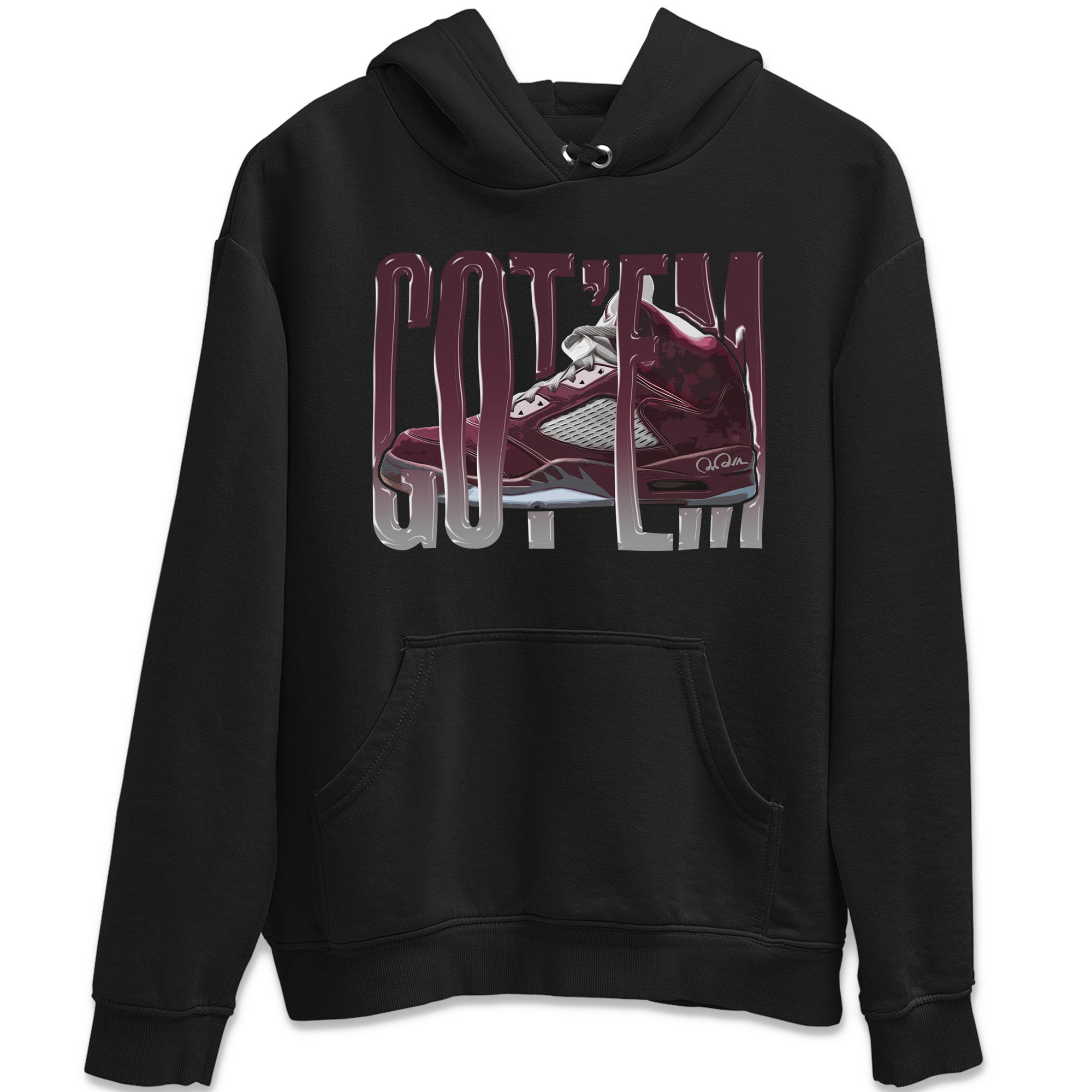 Wiggling Gotem Unisex Tops - Air Jordan 5 Burgundy