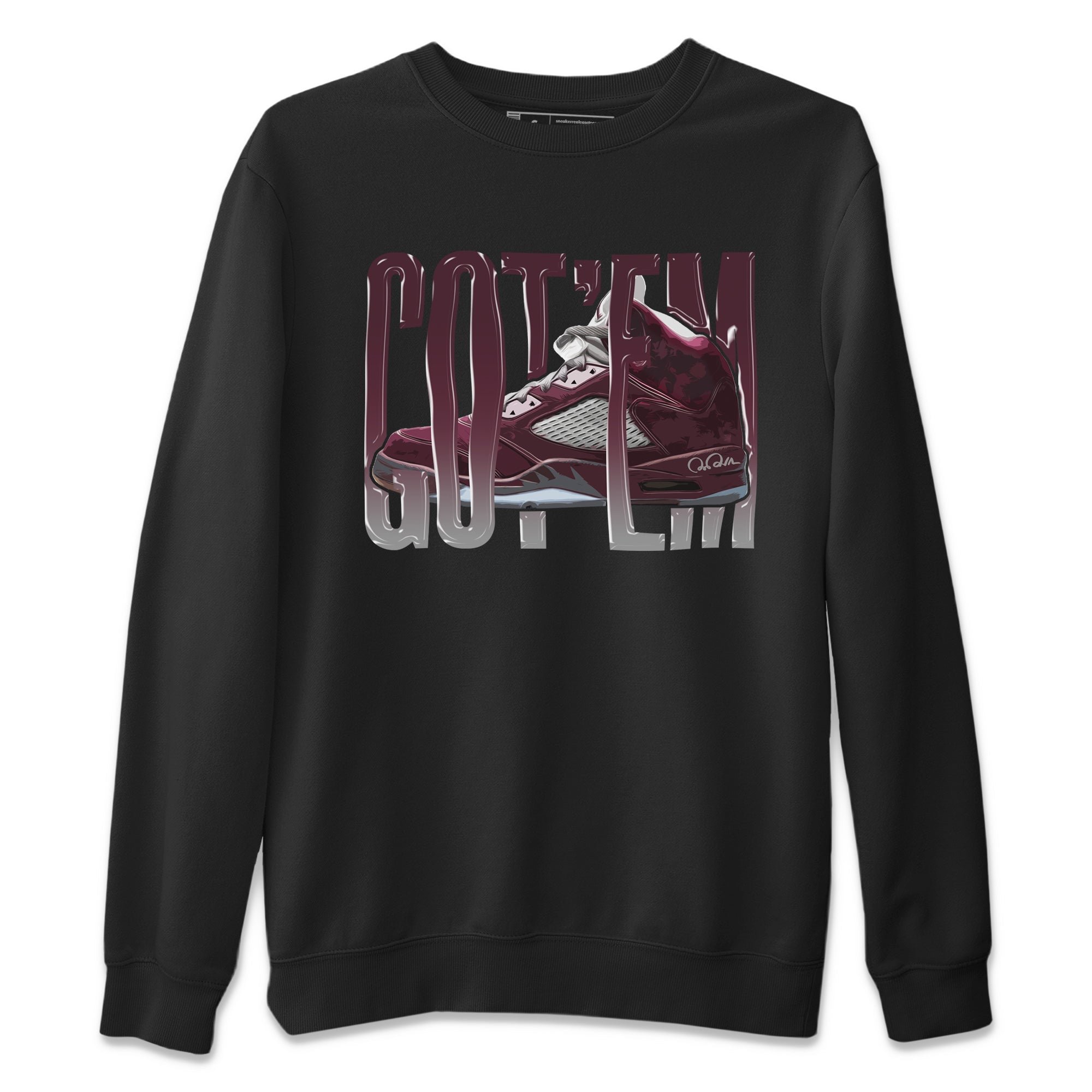 Wiggling Gotem Unisex Tops - Air Jordan 5 Burgundy
