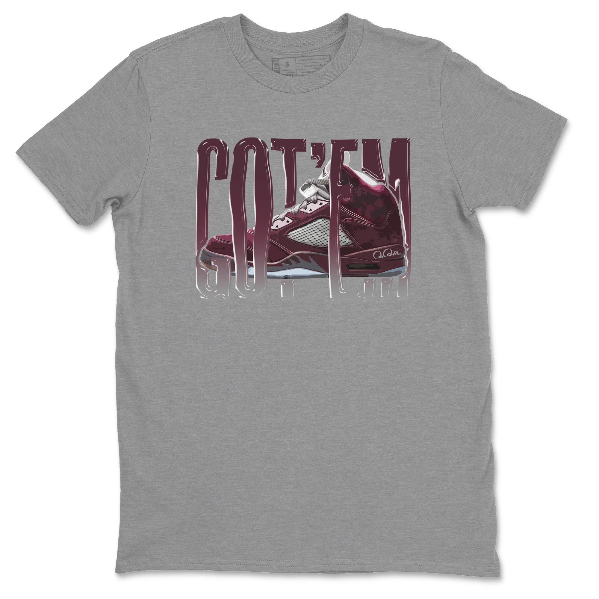 Wiggling Gotem Unisex Tops - Air Jordan 5 Burgundy