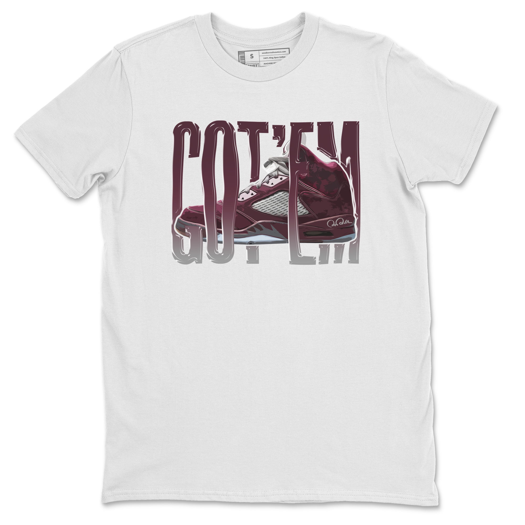 Wiggling Gotem Unisex Tops - Air Jordan 5 Burgundy