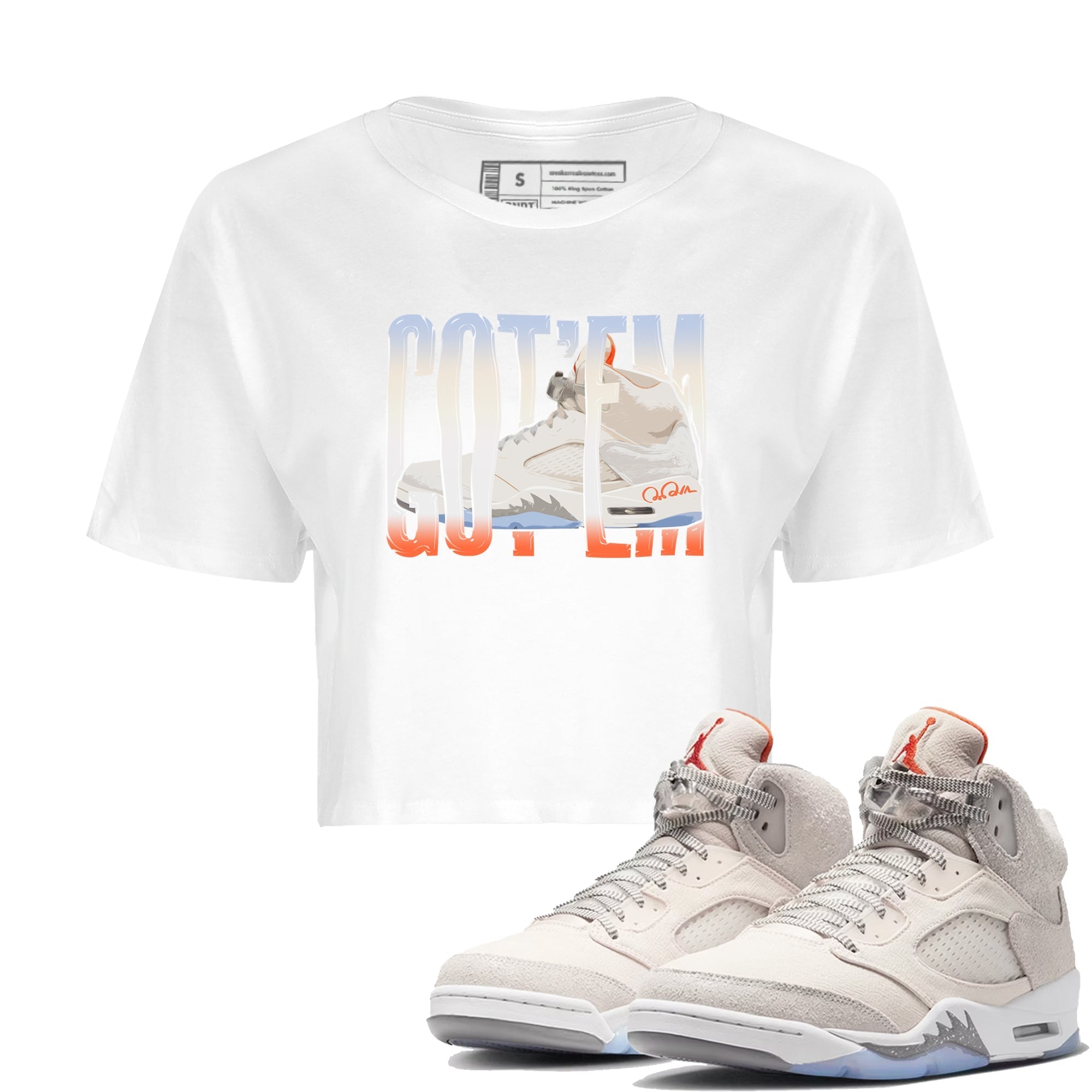 Wiggling Gotem Women's Tops - Air Jordan 5 Craft