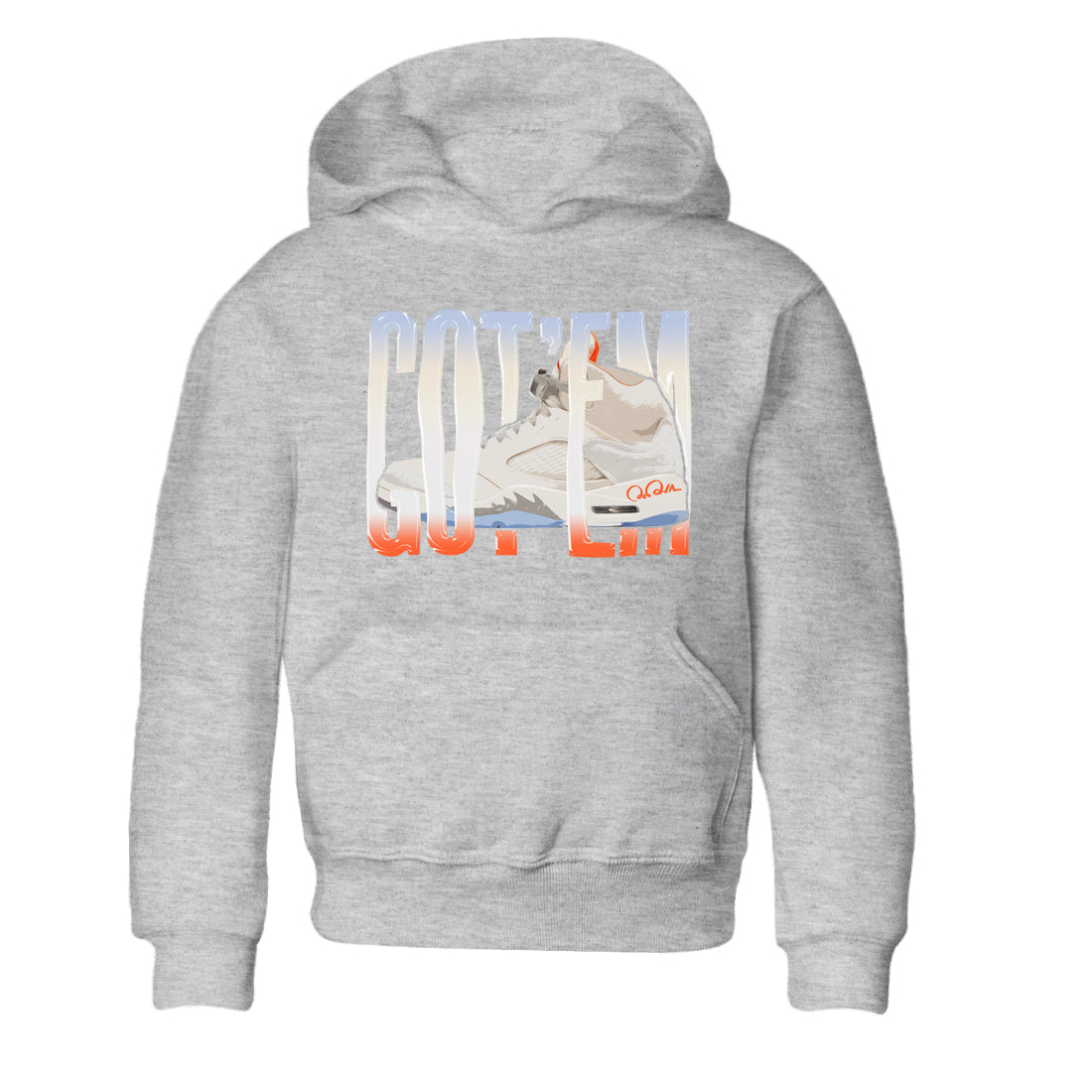 Wiggling Gotem Kids Tops - Air Jordan 5 Craft