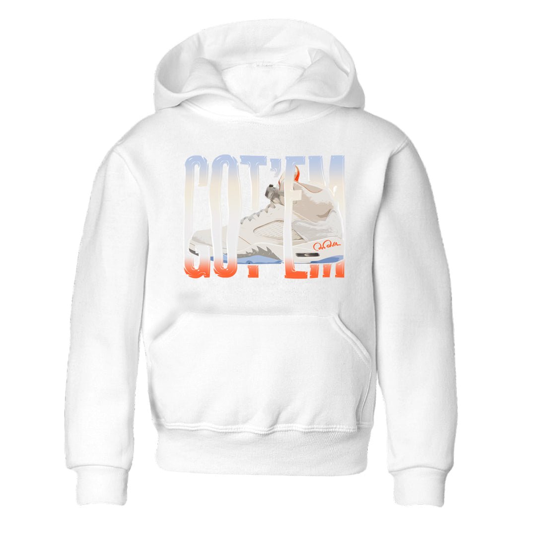 Wiggling Gotem Kids Tops - Air Jordan 5 Craft