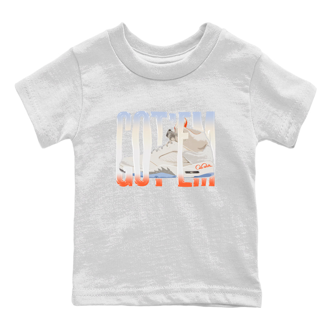 Wiggling Gotem Kids Tops - Air Jordan 5 Craft