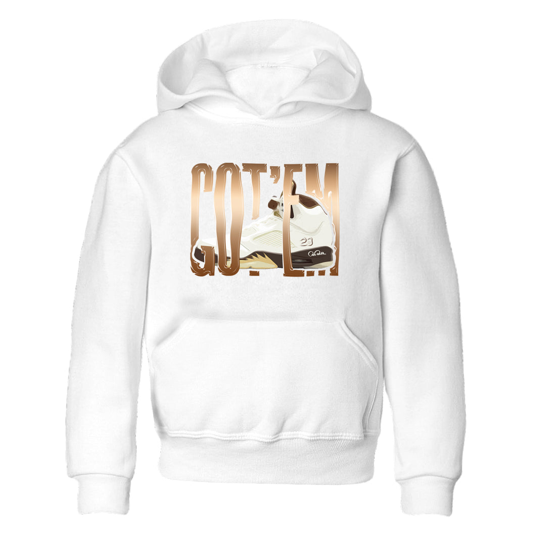 Wiggling Gotem snkmatch Tees Kids - Air Jordan 5 Golden Ticket