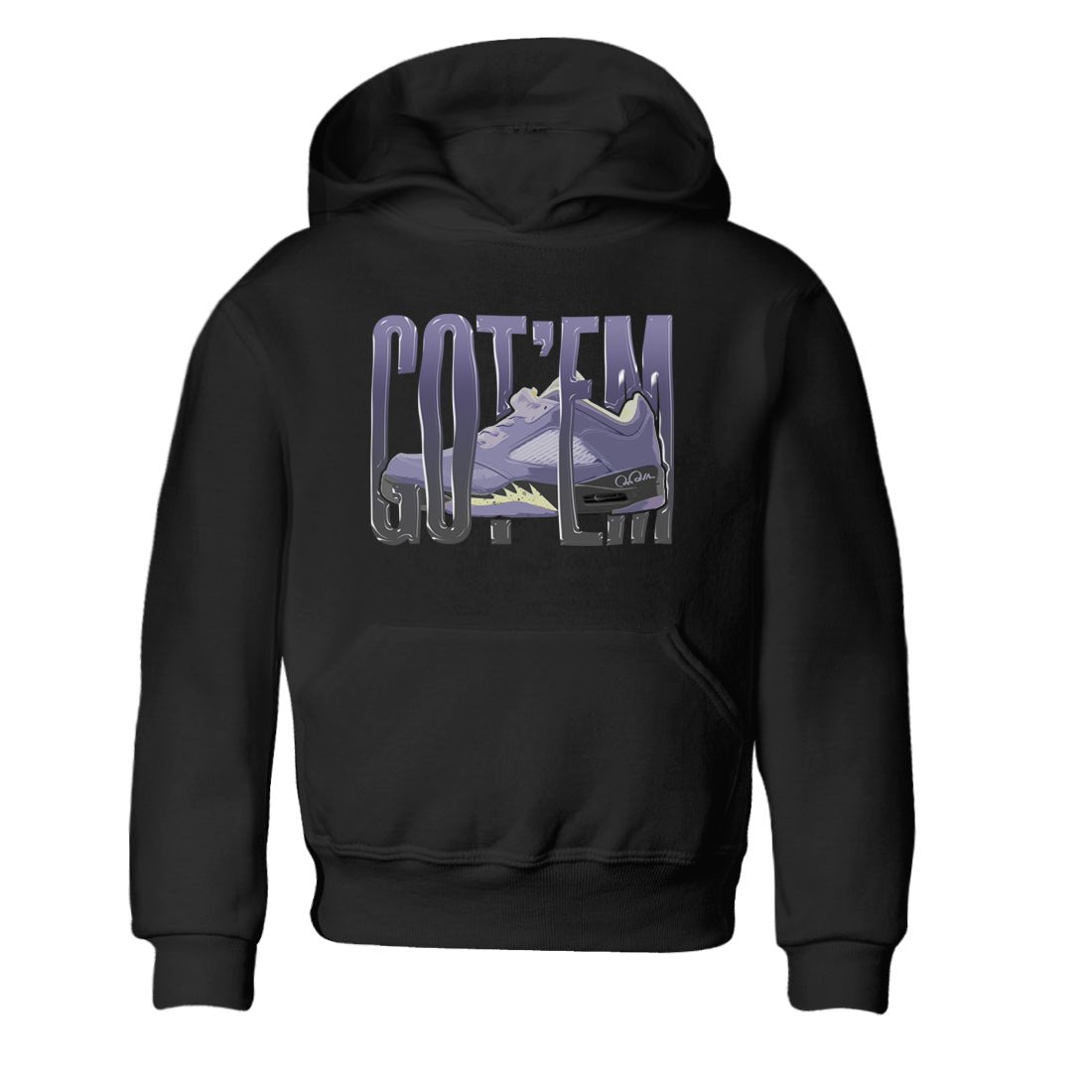 Wiggling Gotem Kids Tops - Air Jordan 5 Indigo Haze